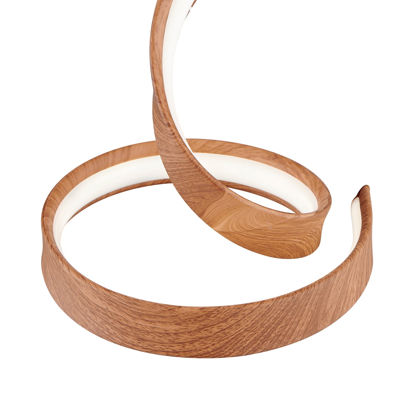 Hamburg Light Wood Table Lamp // LED Strip & Dimmable Switch - Disselt Designs
