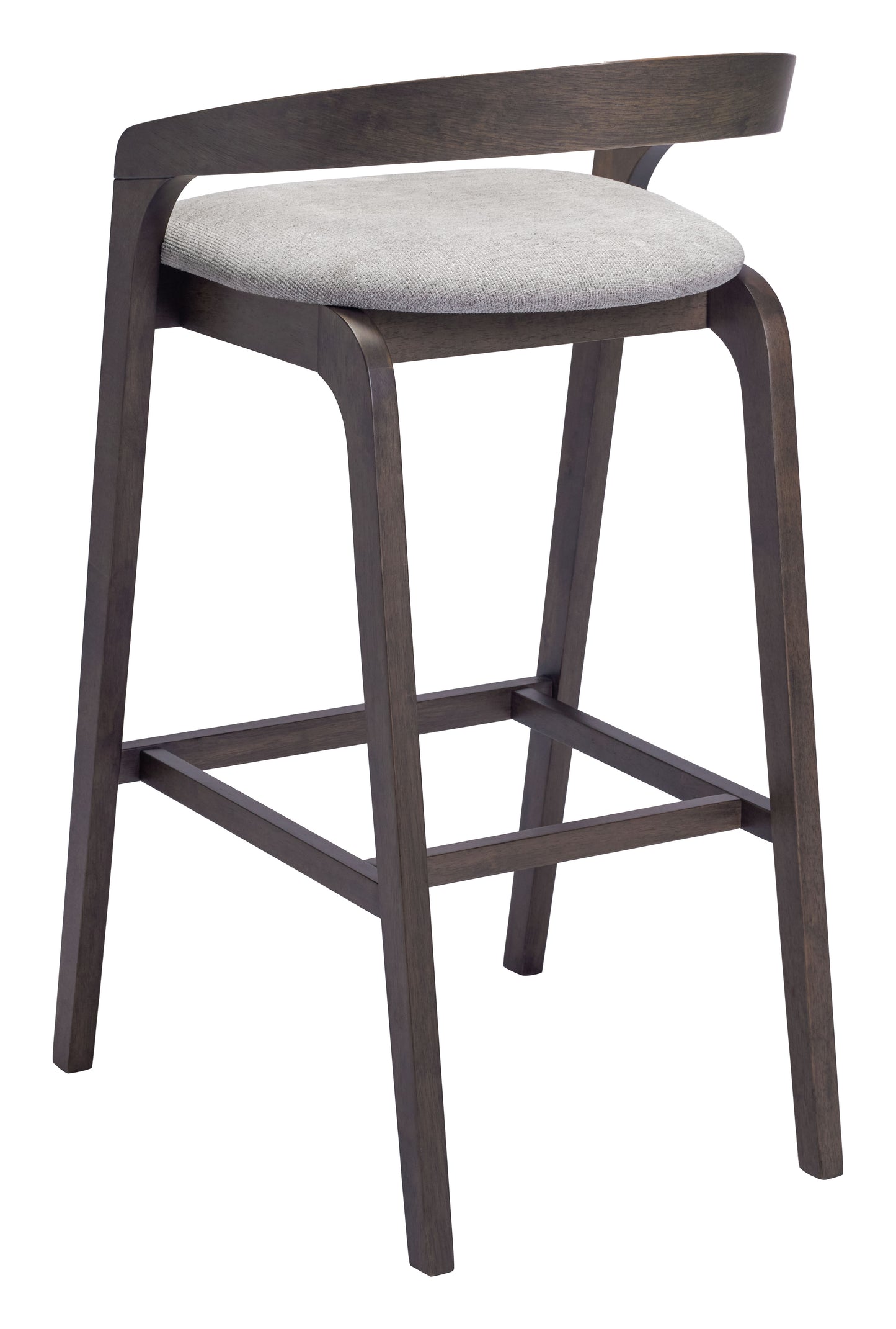 Troy Barstool (Set of 2) Dove Gray & Espresso - Disselt Designs