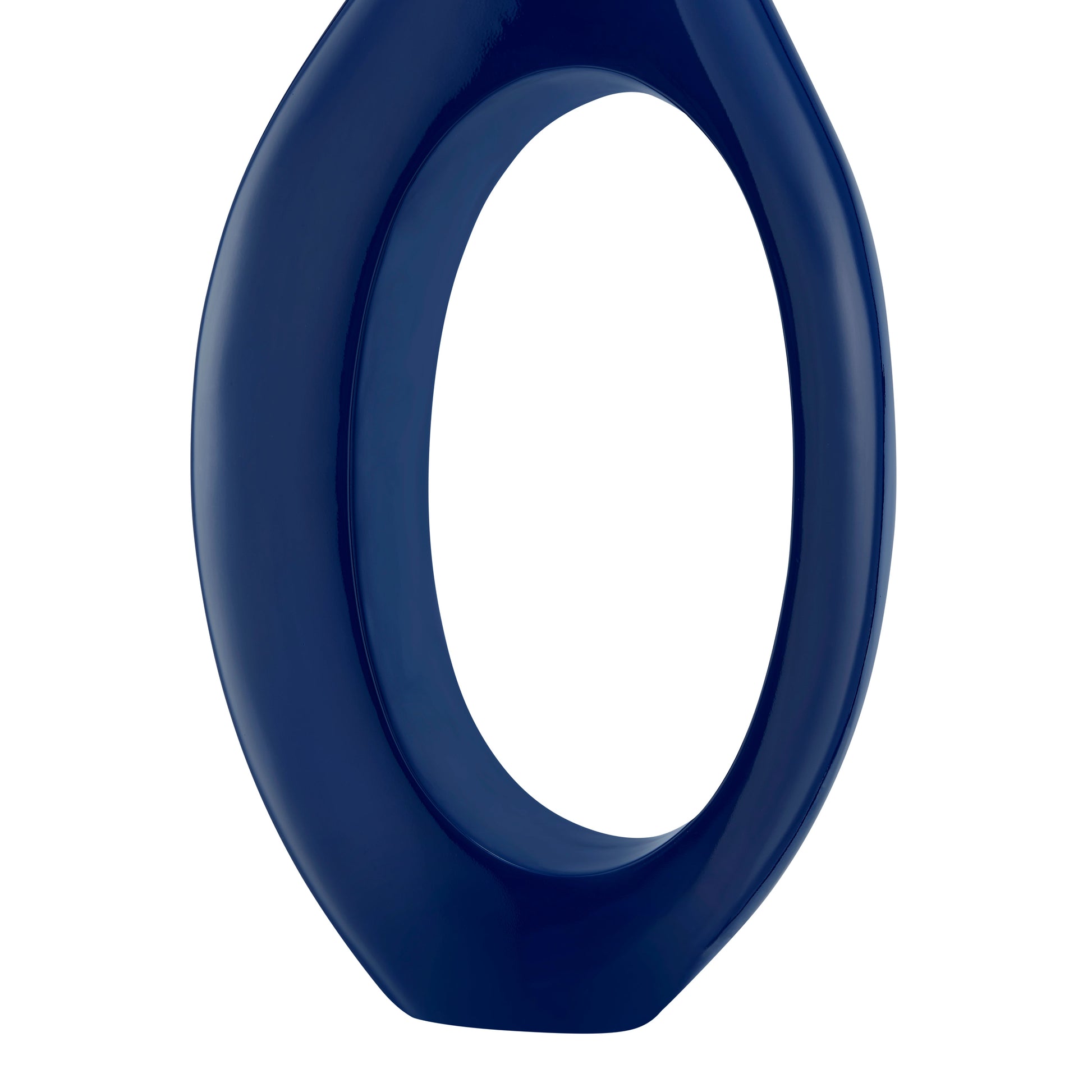 Trombone Vase // Large Navy Blue - Disselt Designs