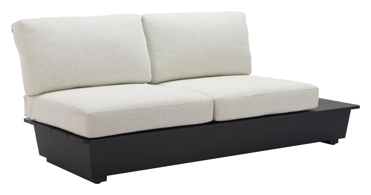 Tien RHF Loveseat Beige - Disselt Designs