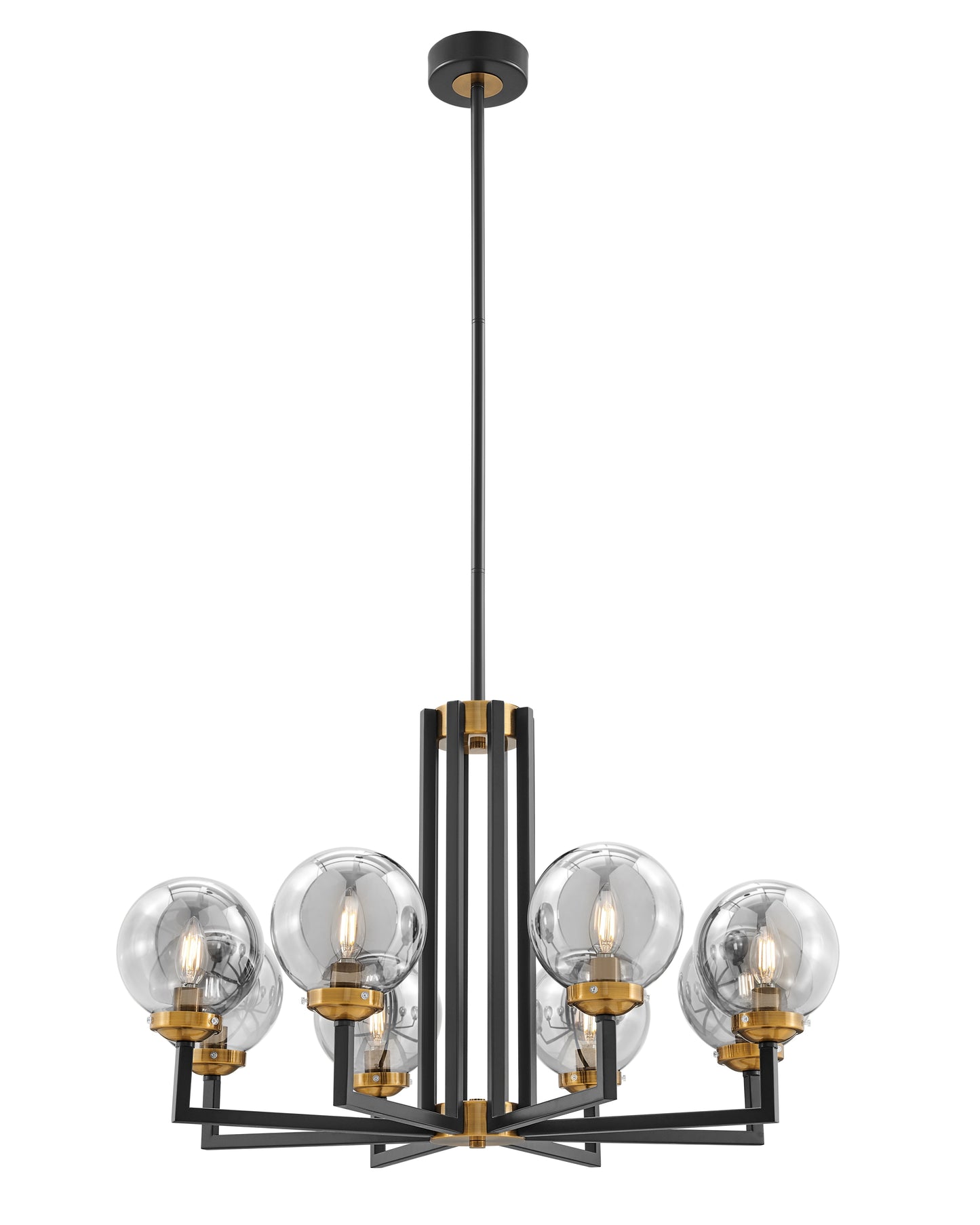 Monachopsis Large Chandelier // Gold and Black - Disselt Designs