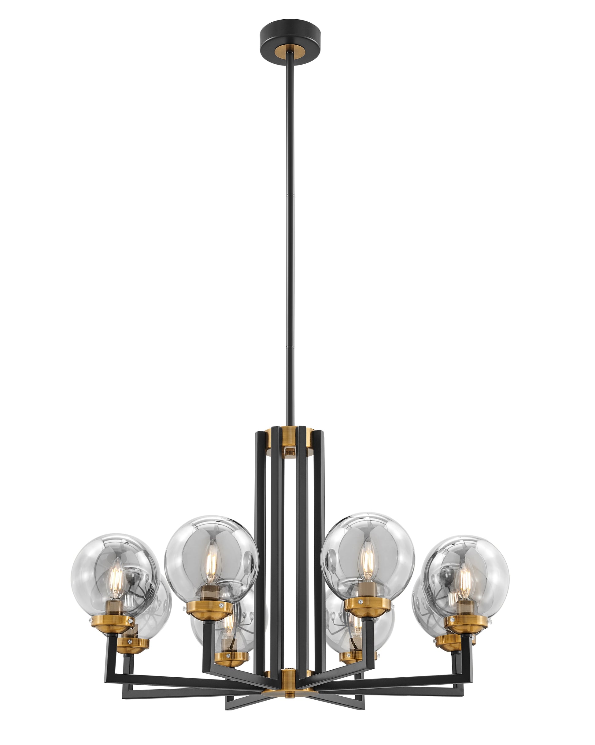 Monachopsis Large Chandelier // Gold and Black - Disselt Designs