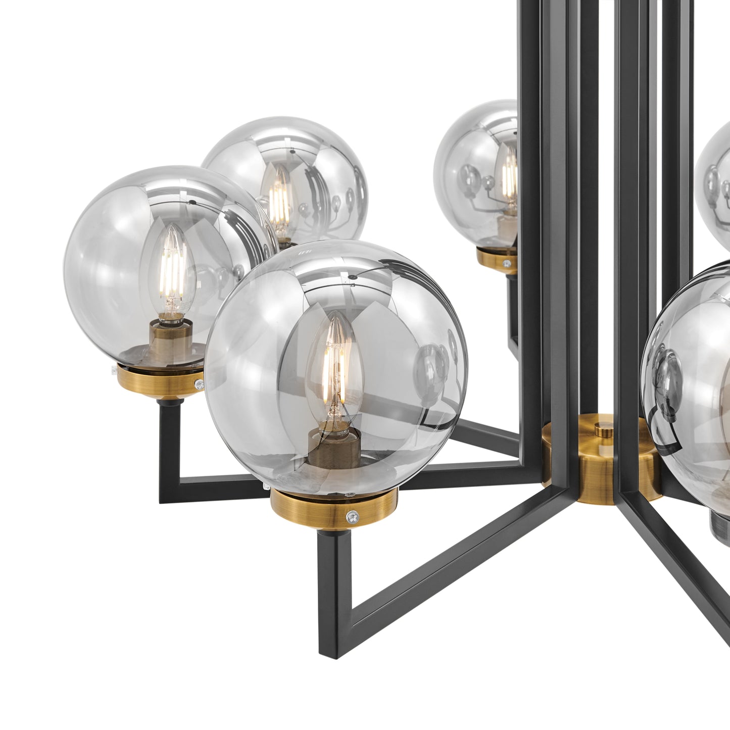 Monachopsis Large Chandelier // Gold and Black - Disselt Designs