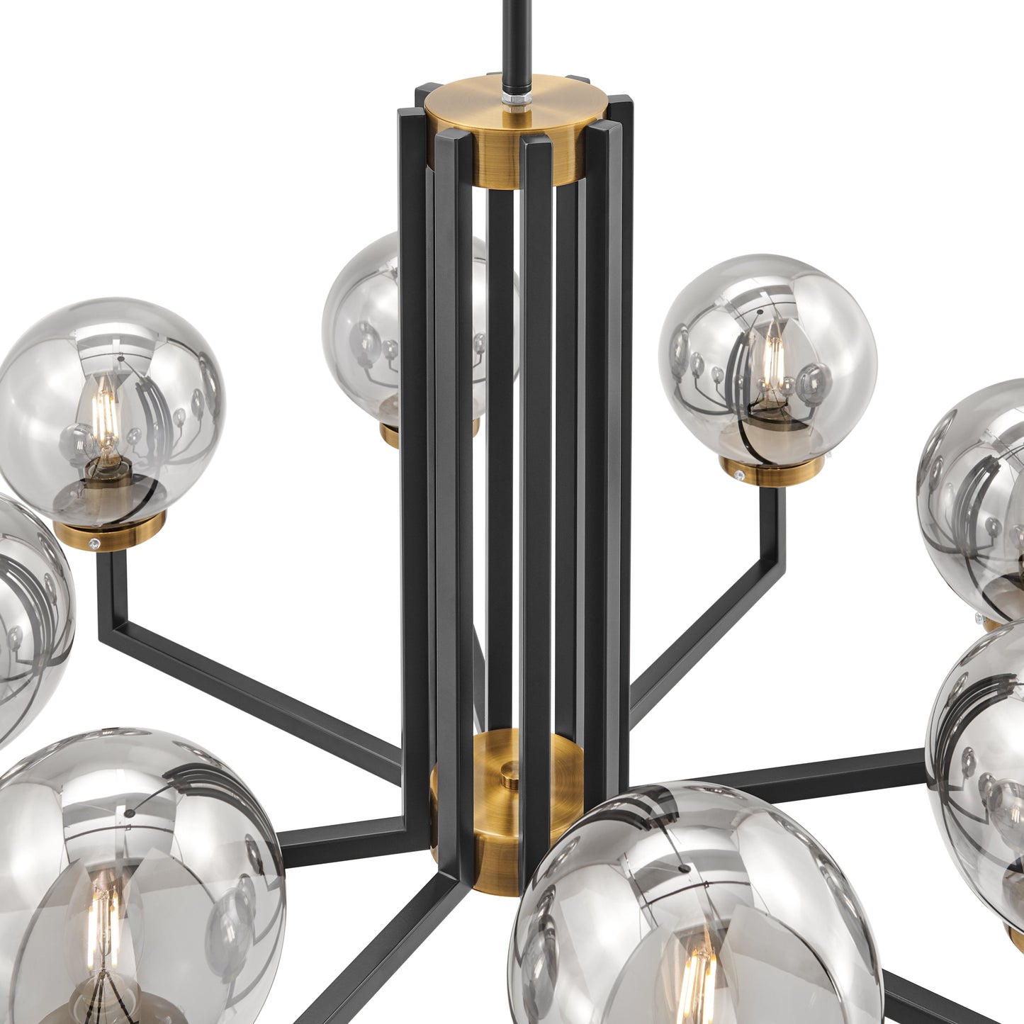 Monachopsis Large Chandelier // Gold and Black - Disselt Designs