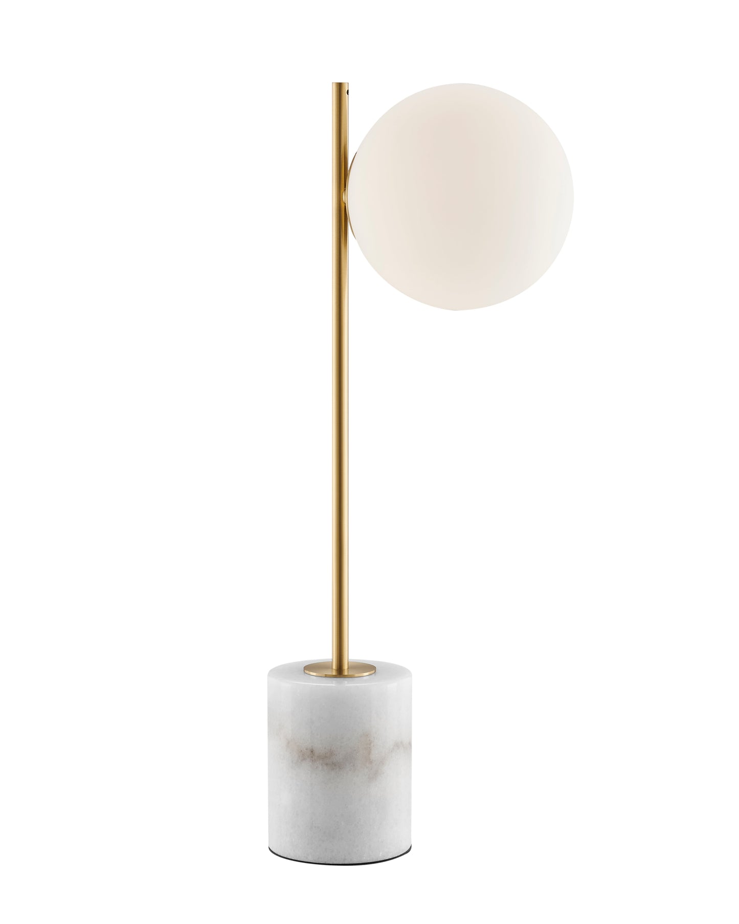Anechdoche Table Lamp // Gold and White - Disselt Designs