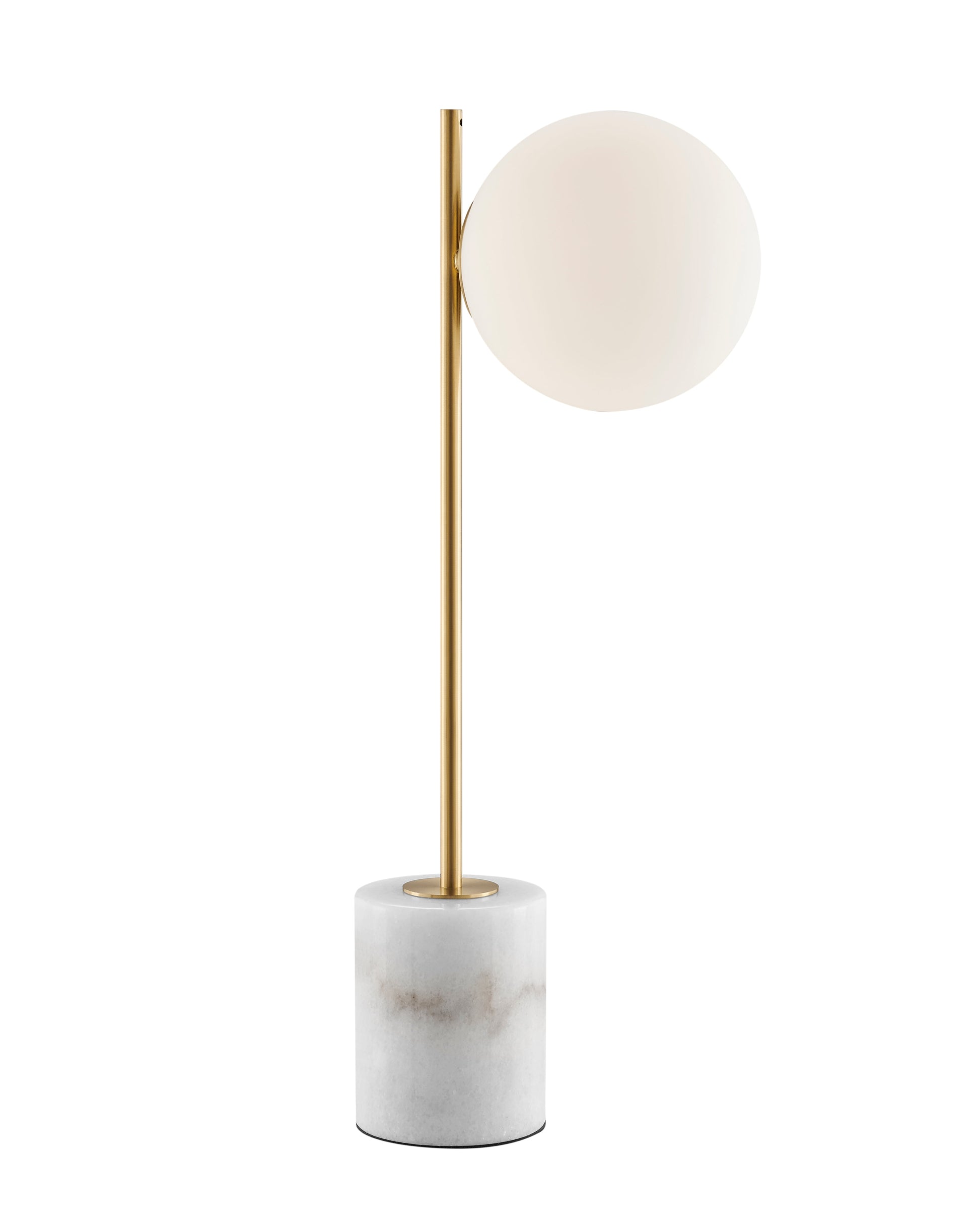 Anechdoche Table Lamp // Gold and White - Disselt Designs