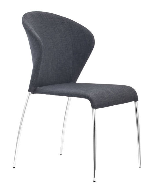 Oulu Dining Chair (Set of 4) Graphite - Disselt Designs