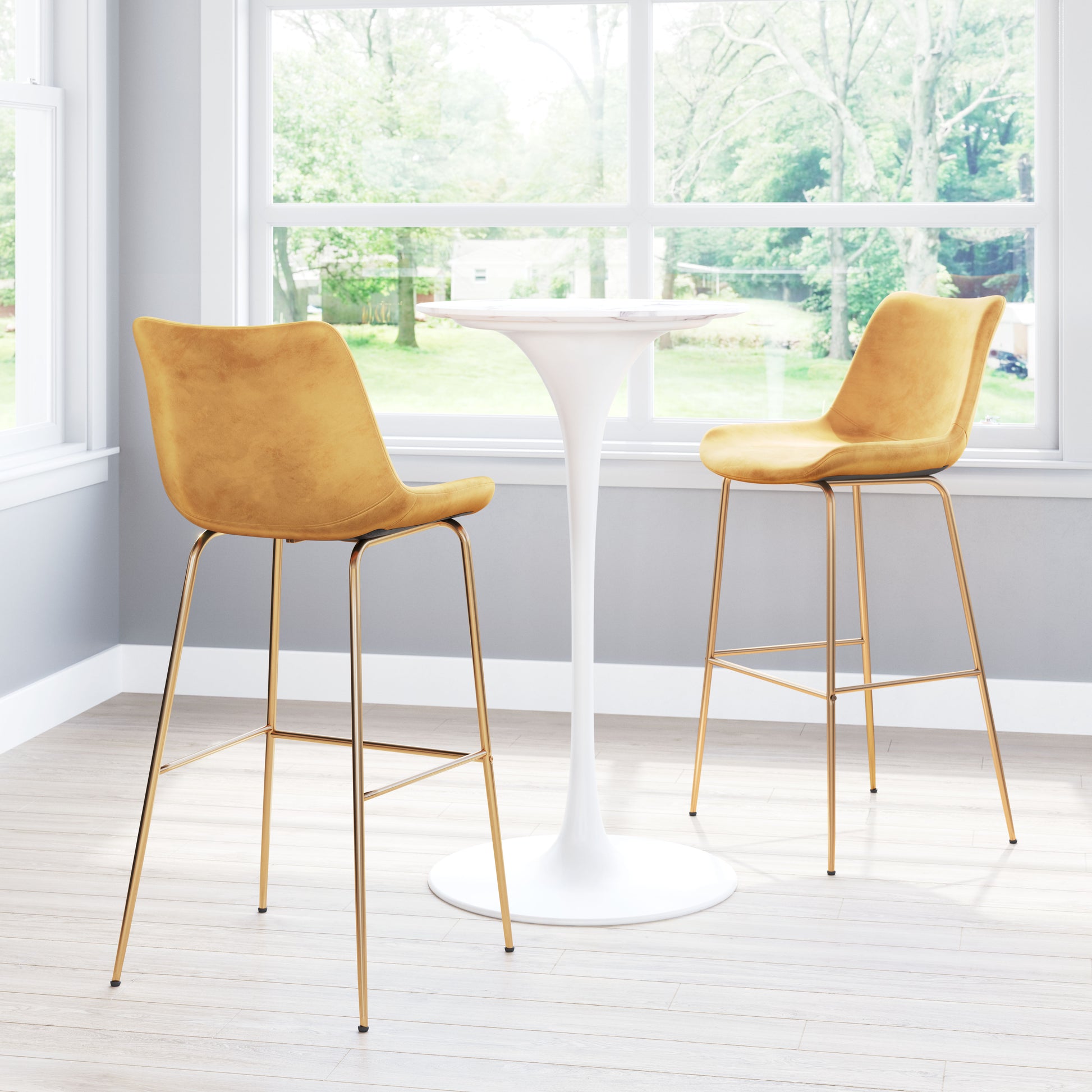 Tony Barstool Yellow & Gold - Disselt Designs