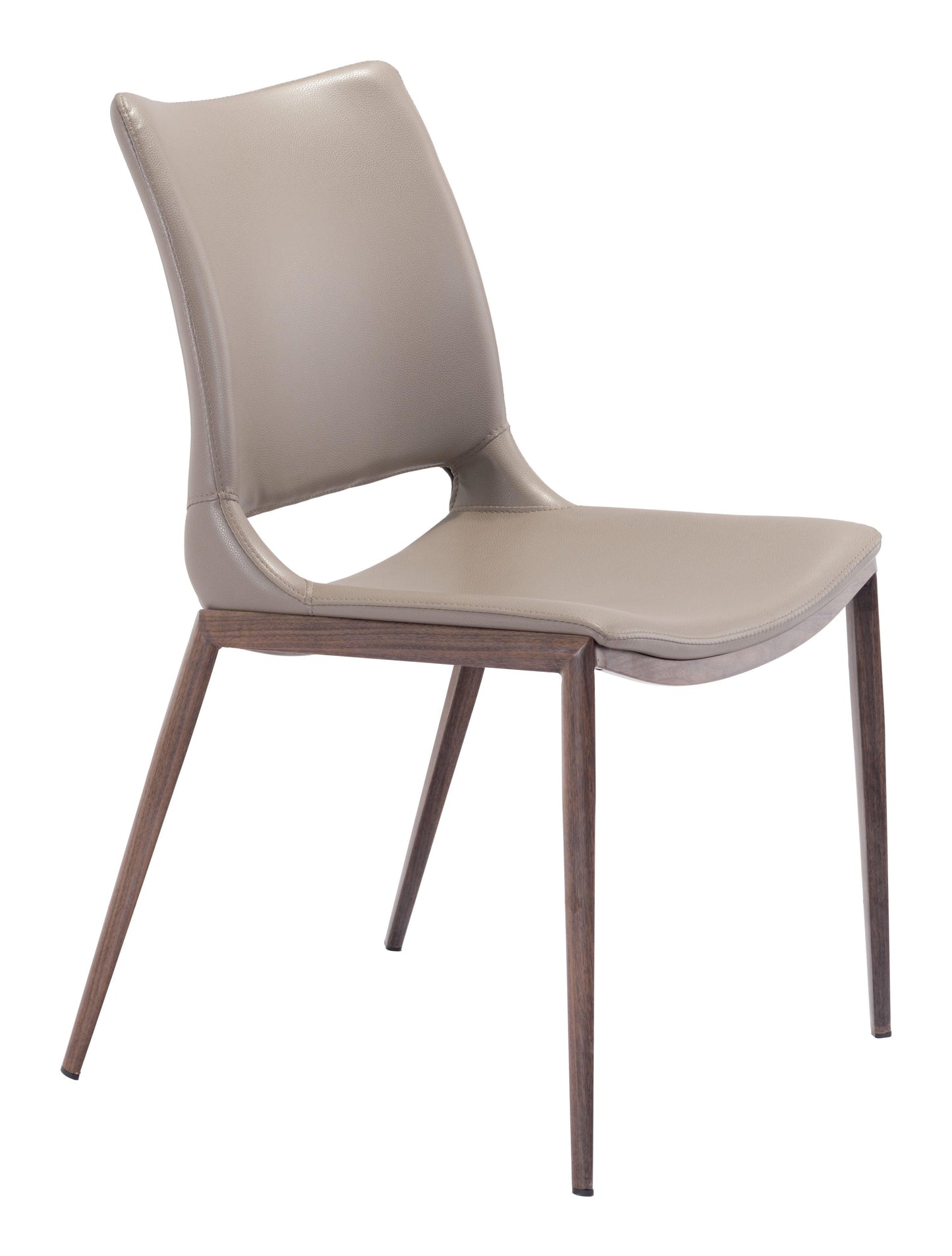 Ace Dining Chair (Set of 2) Brown & Walnut - Disselt Designs