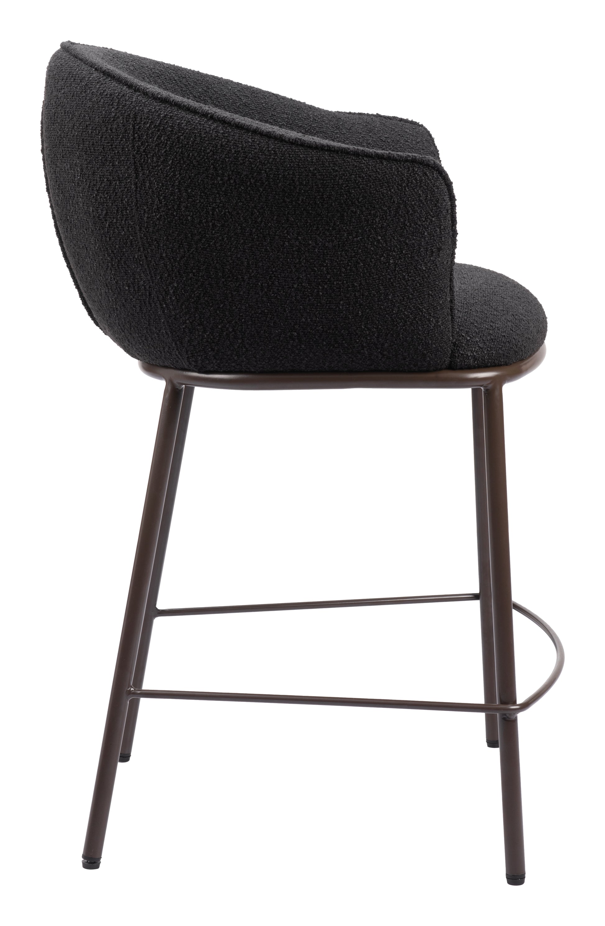 Essen Counter Stool Black & Bronze - Disselt Designs