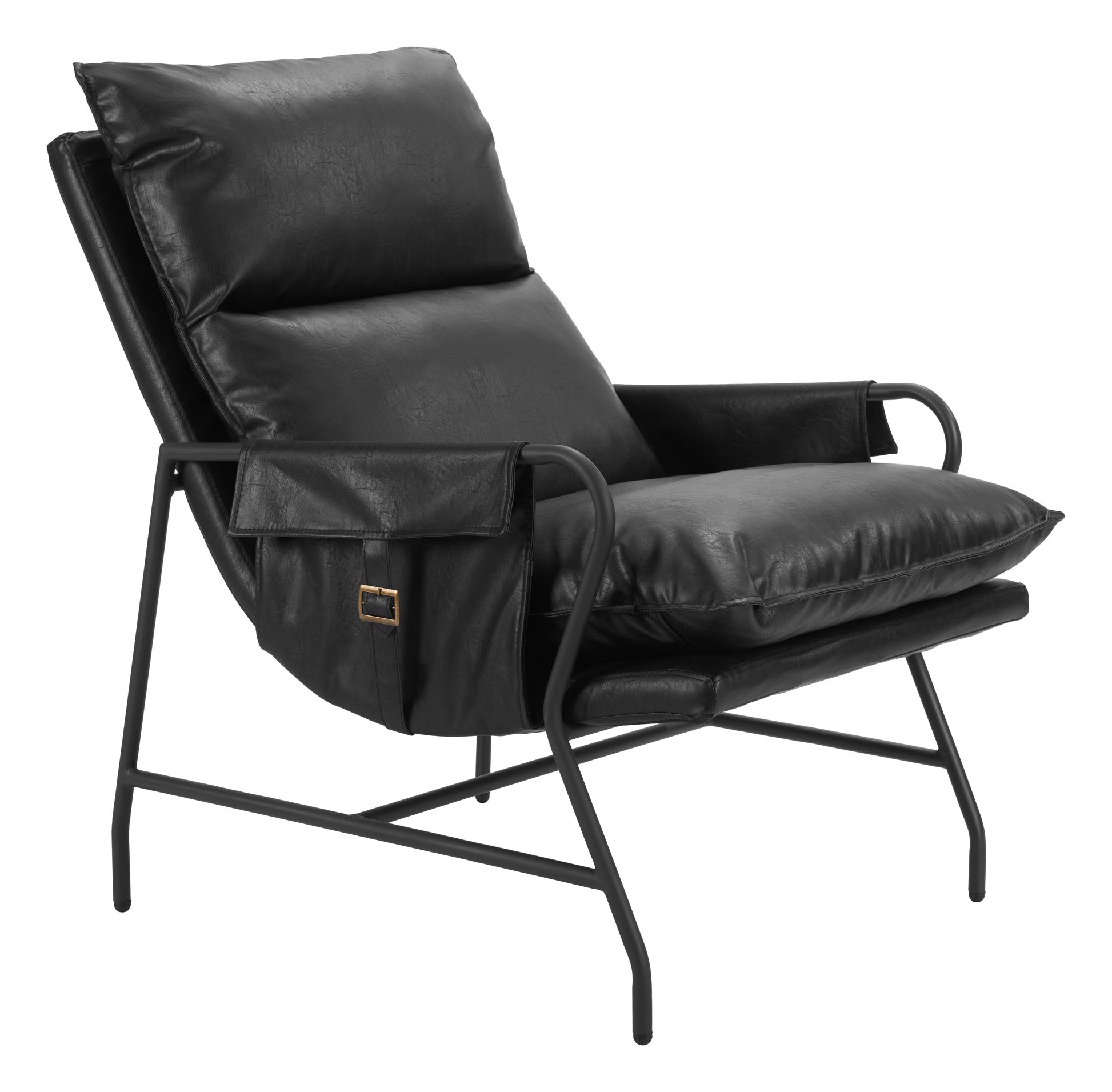 Halaus Accent Chair Black - Disselt Designs