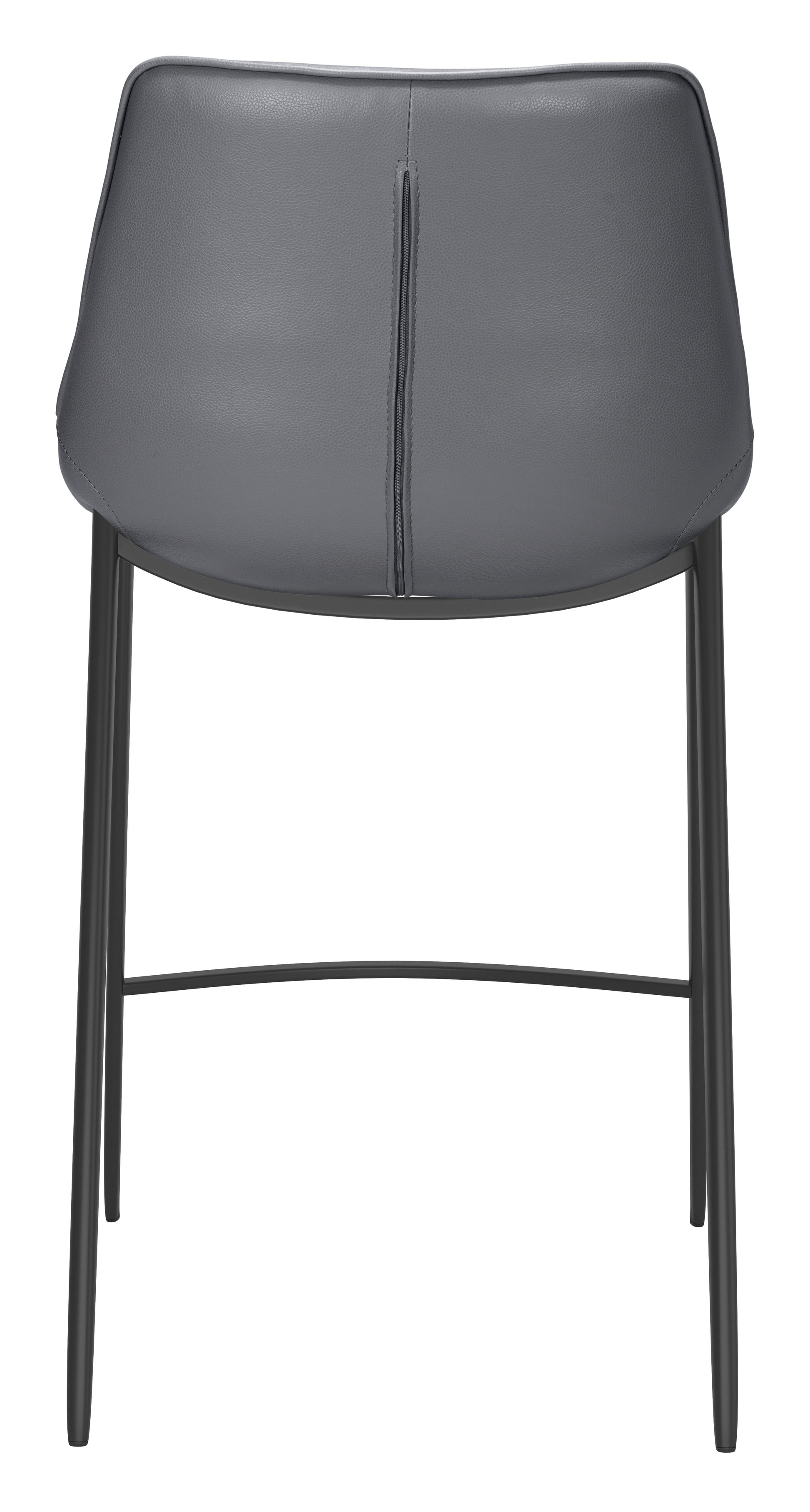 Magnus Counter Stool (Set of 2) Dark Gray & Black - Disselt Designs