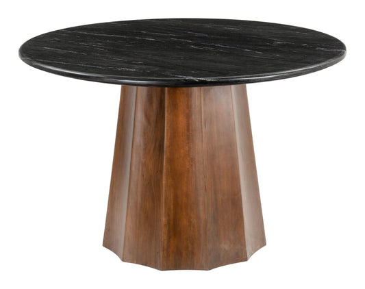 Aipe Dining Table Black & Brown - Disselt Designs