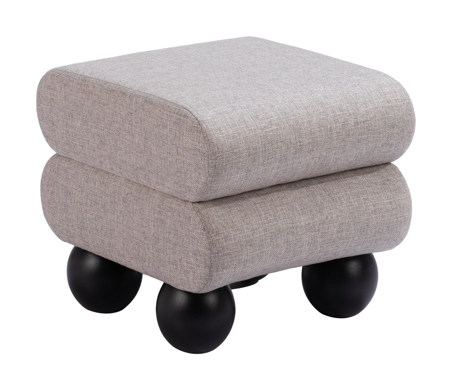 Davao Ottoman Gray - Disselt Designs