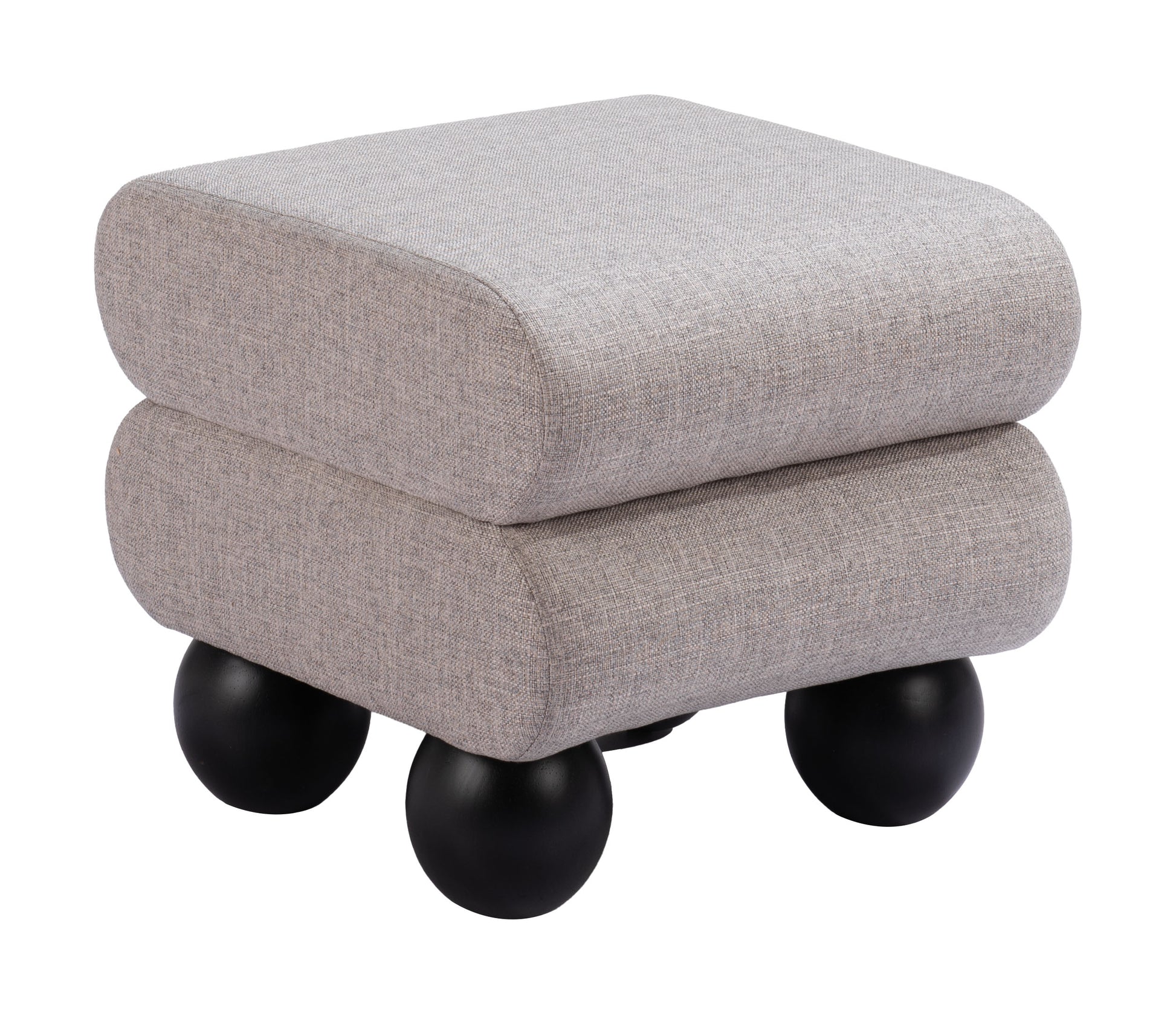 Davao Ottoman Gray - Disselt Designs