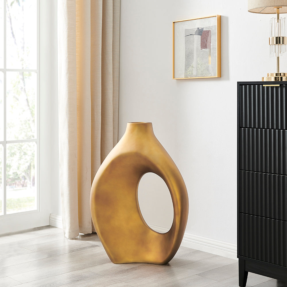 Simi Vase Large // Bronze - Disselt Designs