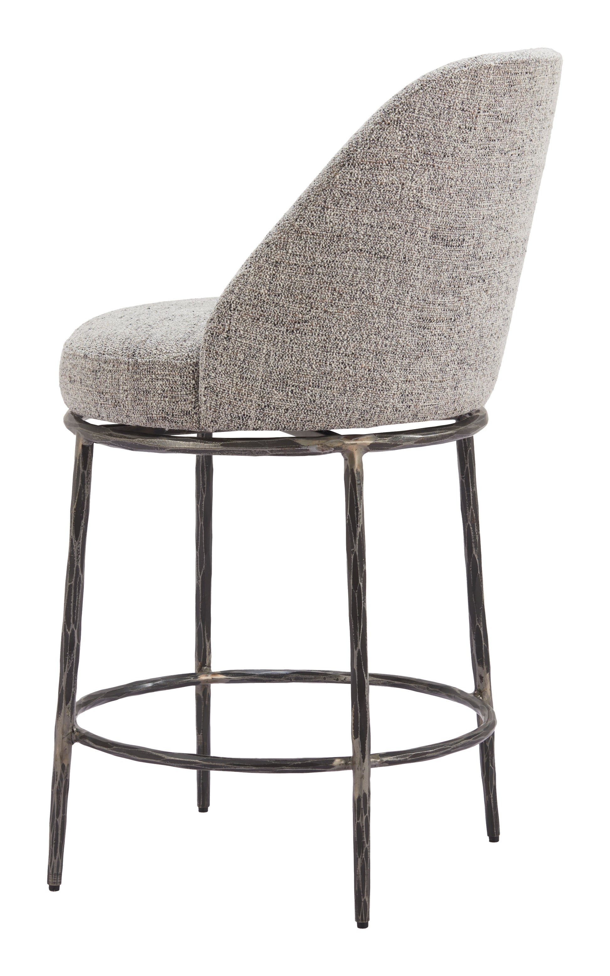 Nordhavn Swivel Counter Stool Gray - Disselt Designs