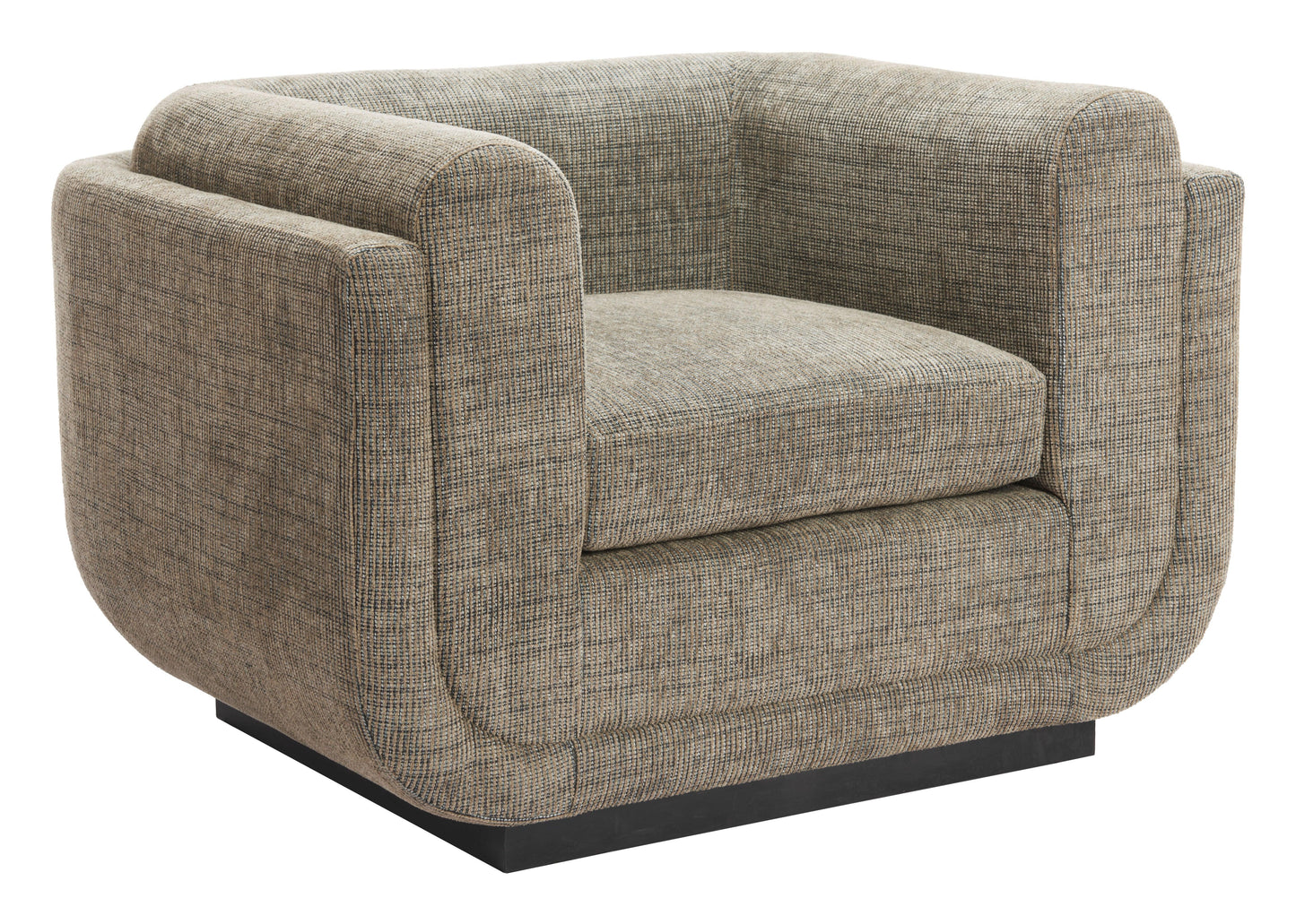 Sereneu Accent Chair Green Tweed - Disselt Designs