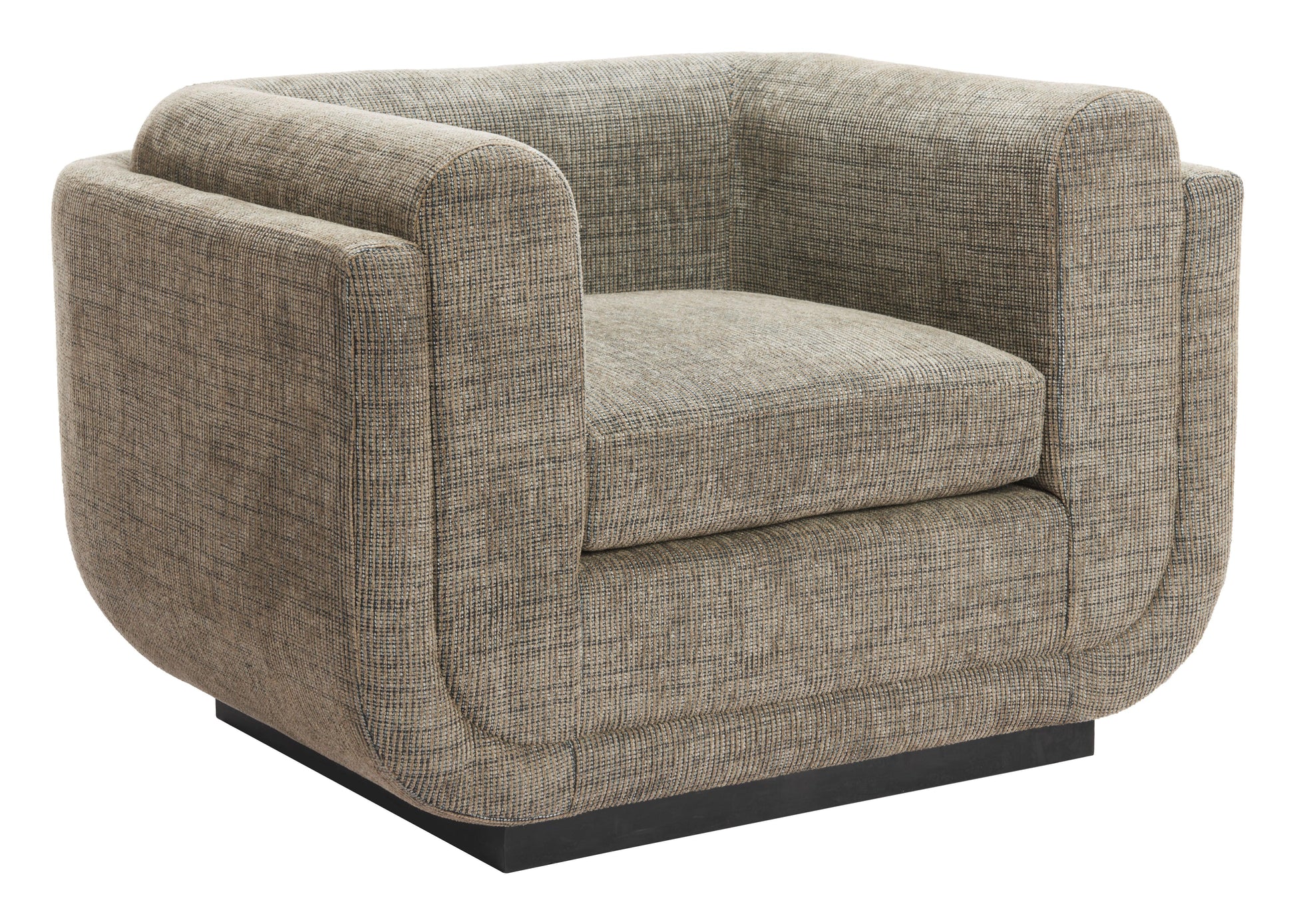 Sereneu Accent Chair Green Tweed - Disselt Designs