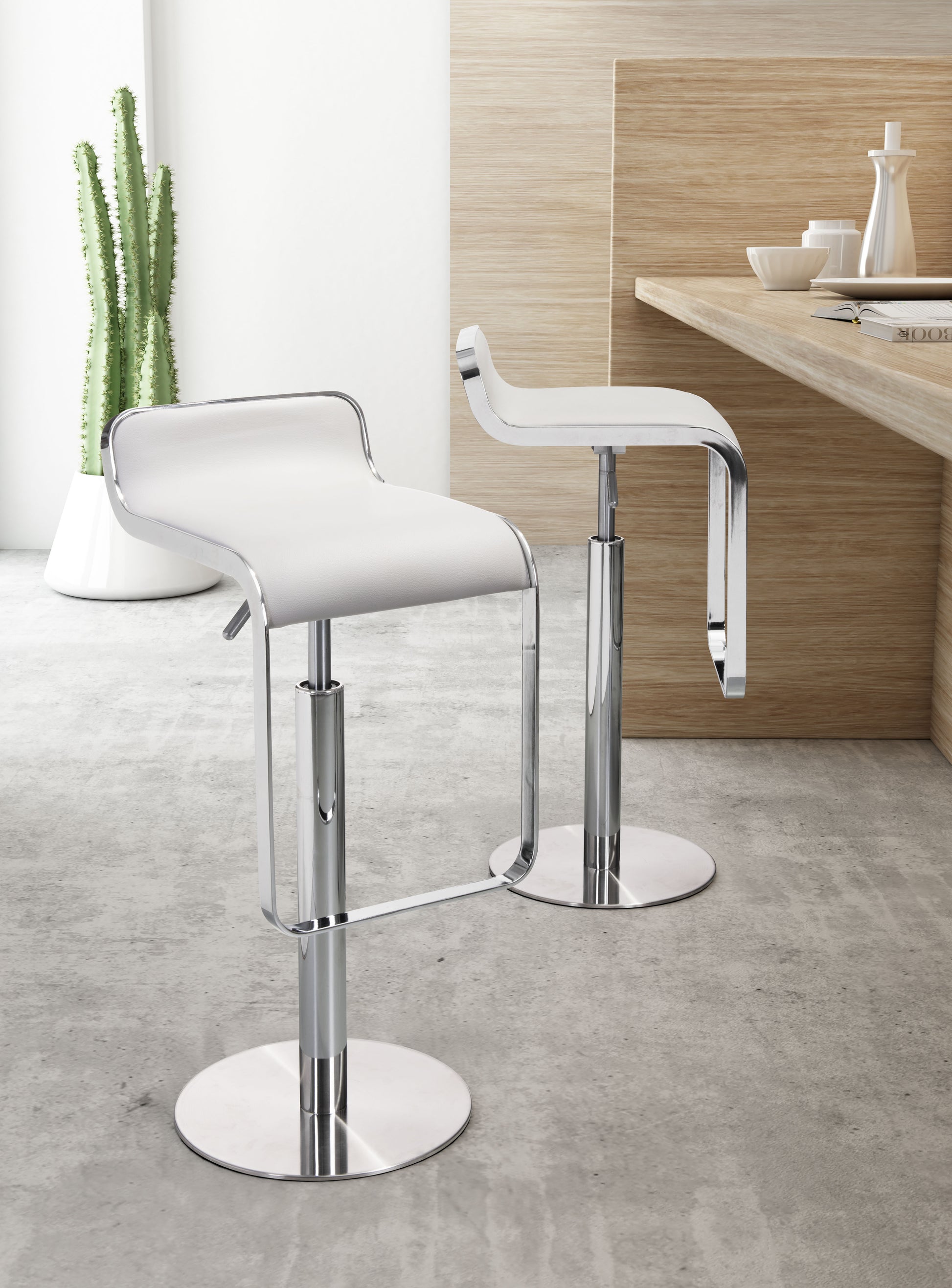 Equino Barstool White - Disselt Designs
