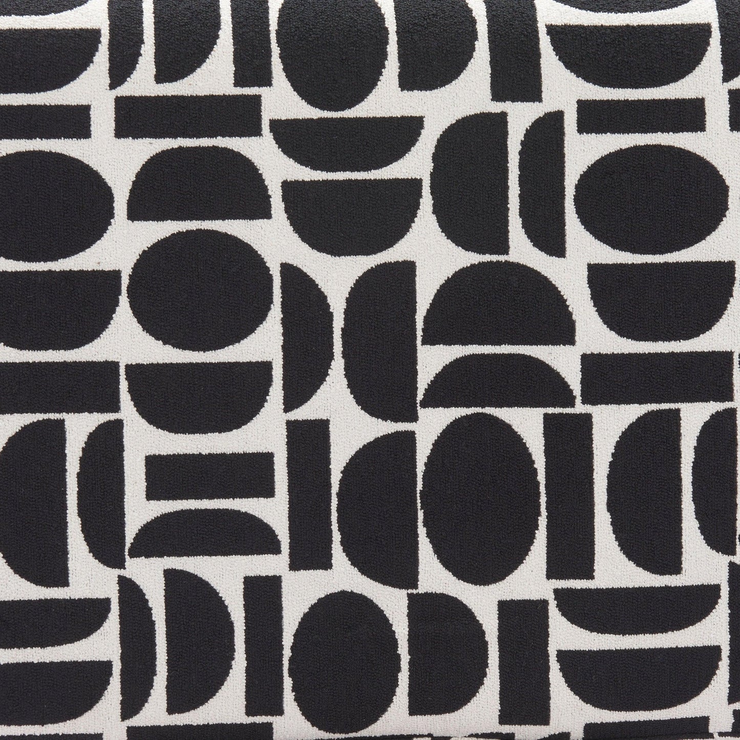 Boto Storage Ottoman Black & White - Disselt Designs