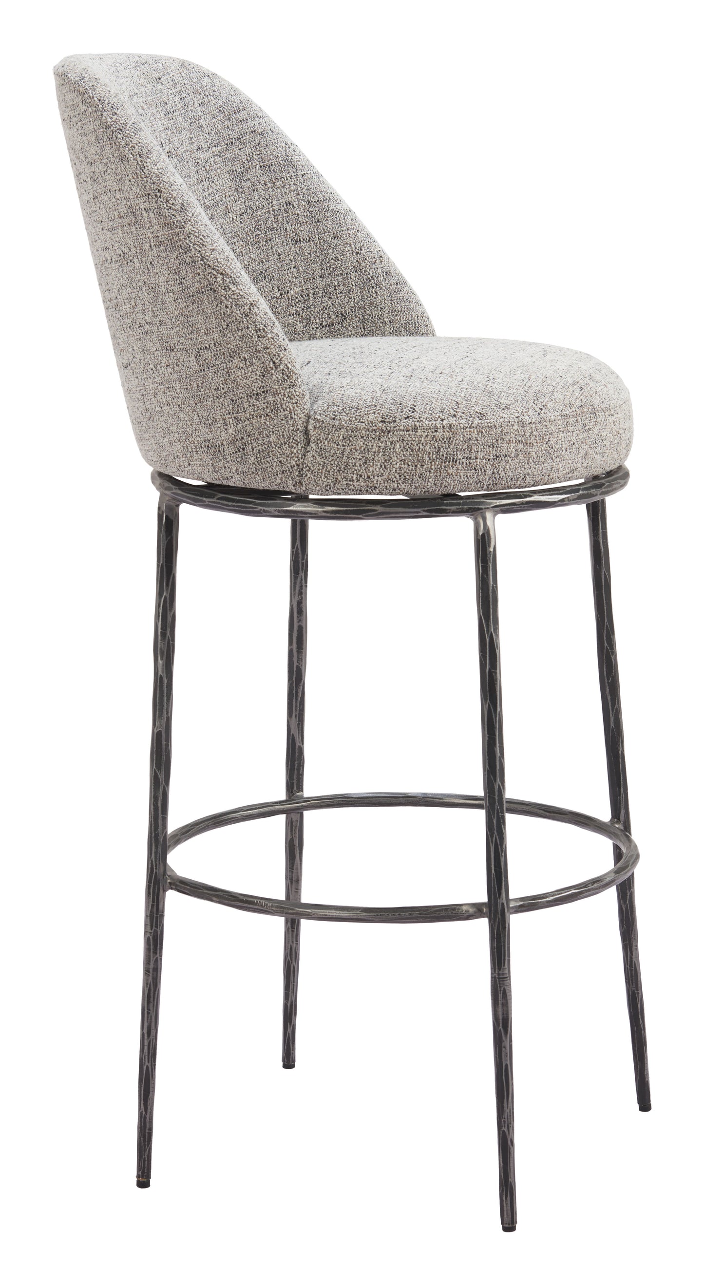 Nordhavn Swivel Barstool Gray - Disselt Designs
