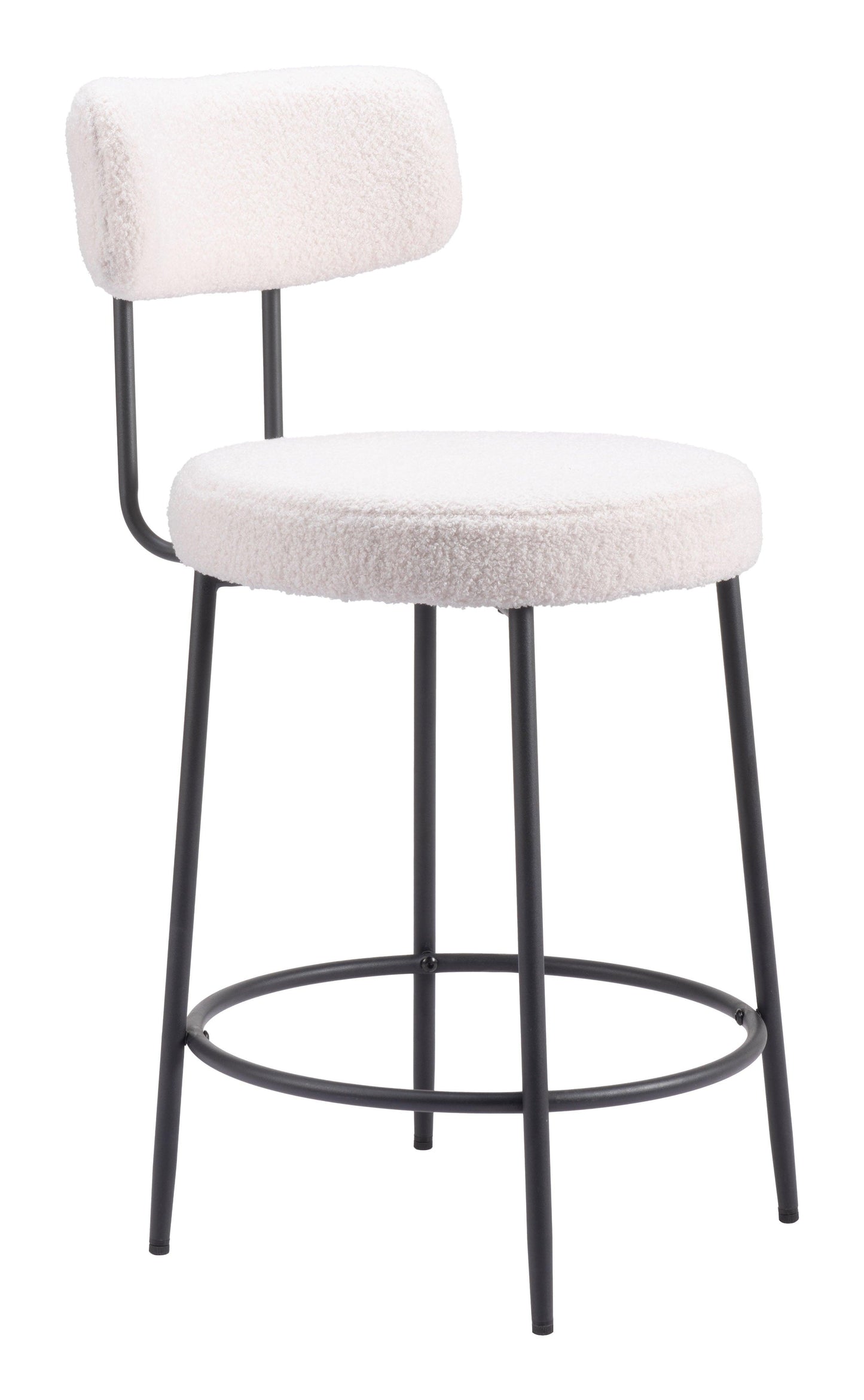 Blanca Counter Stool (Set of 2) Ivory - Disselt Designs