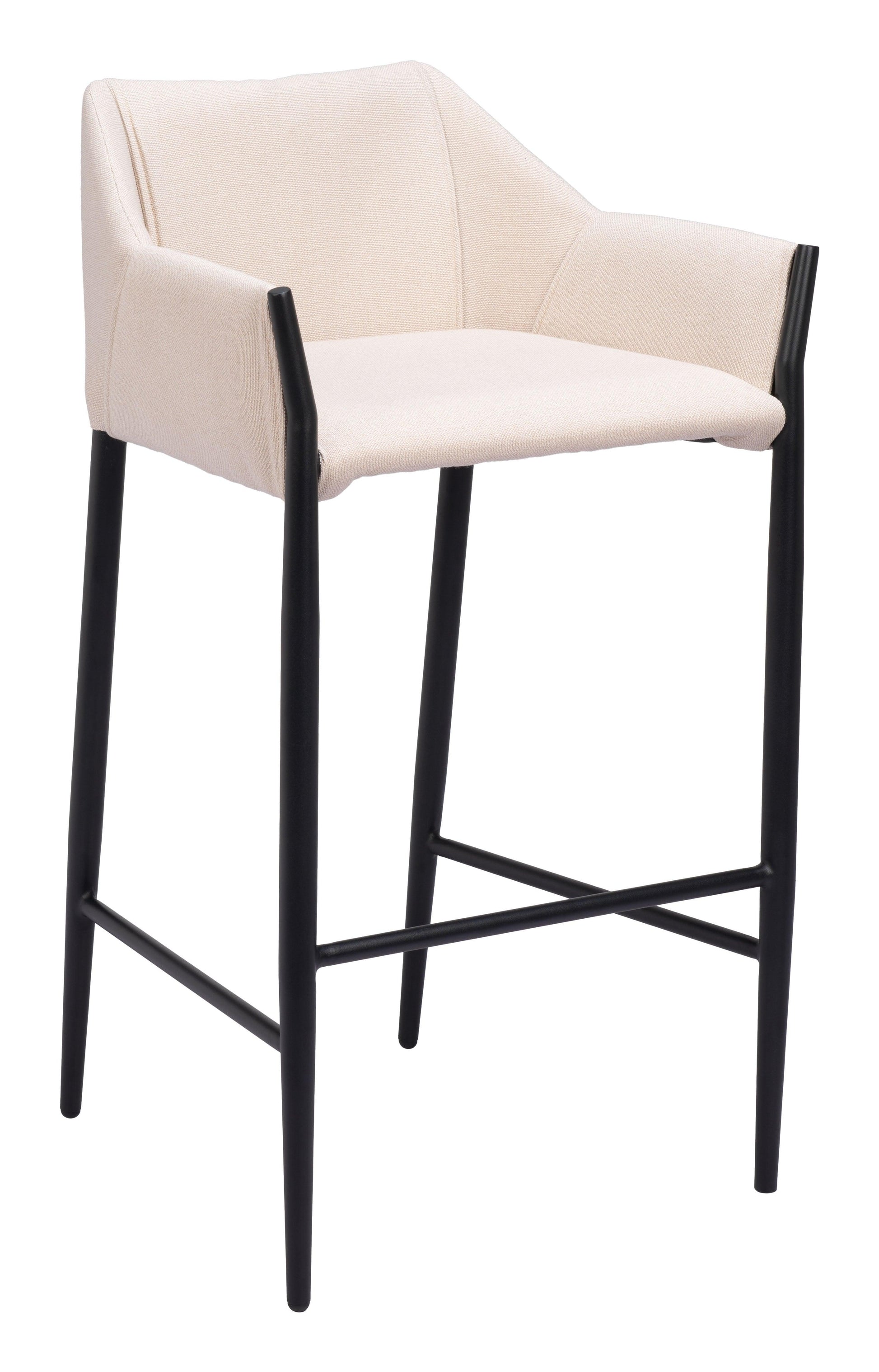 Andover Barstool Beige - Disselt Designs