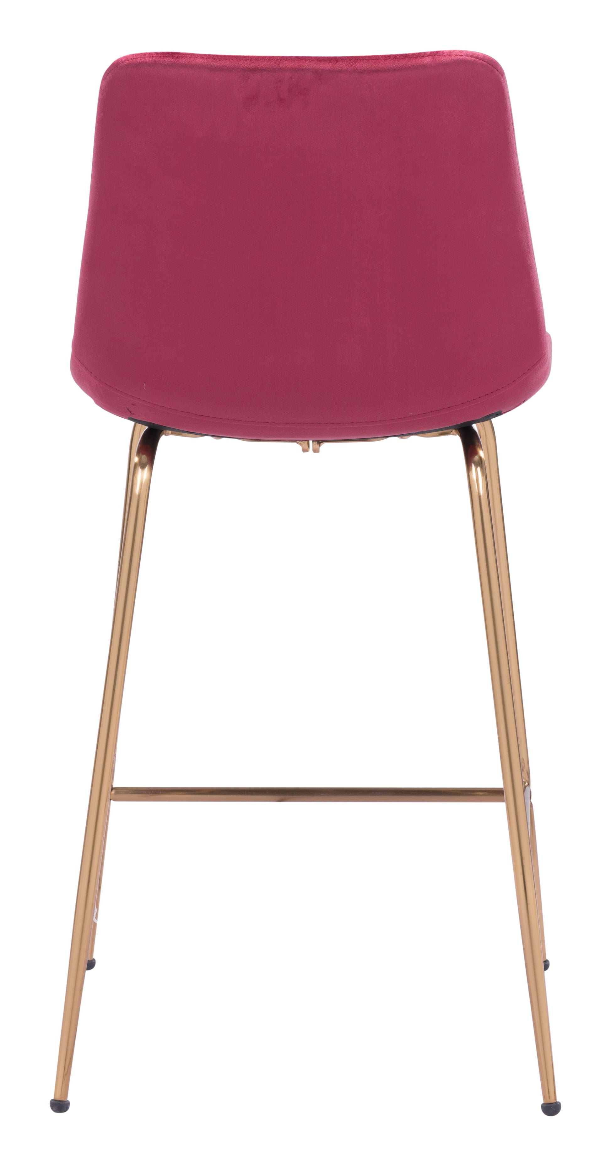 Tony Counter Stool Red & Gold - Disselt Designs