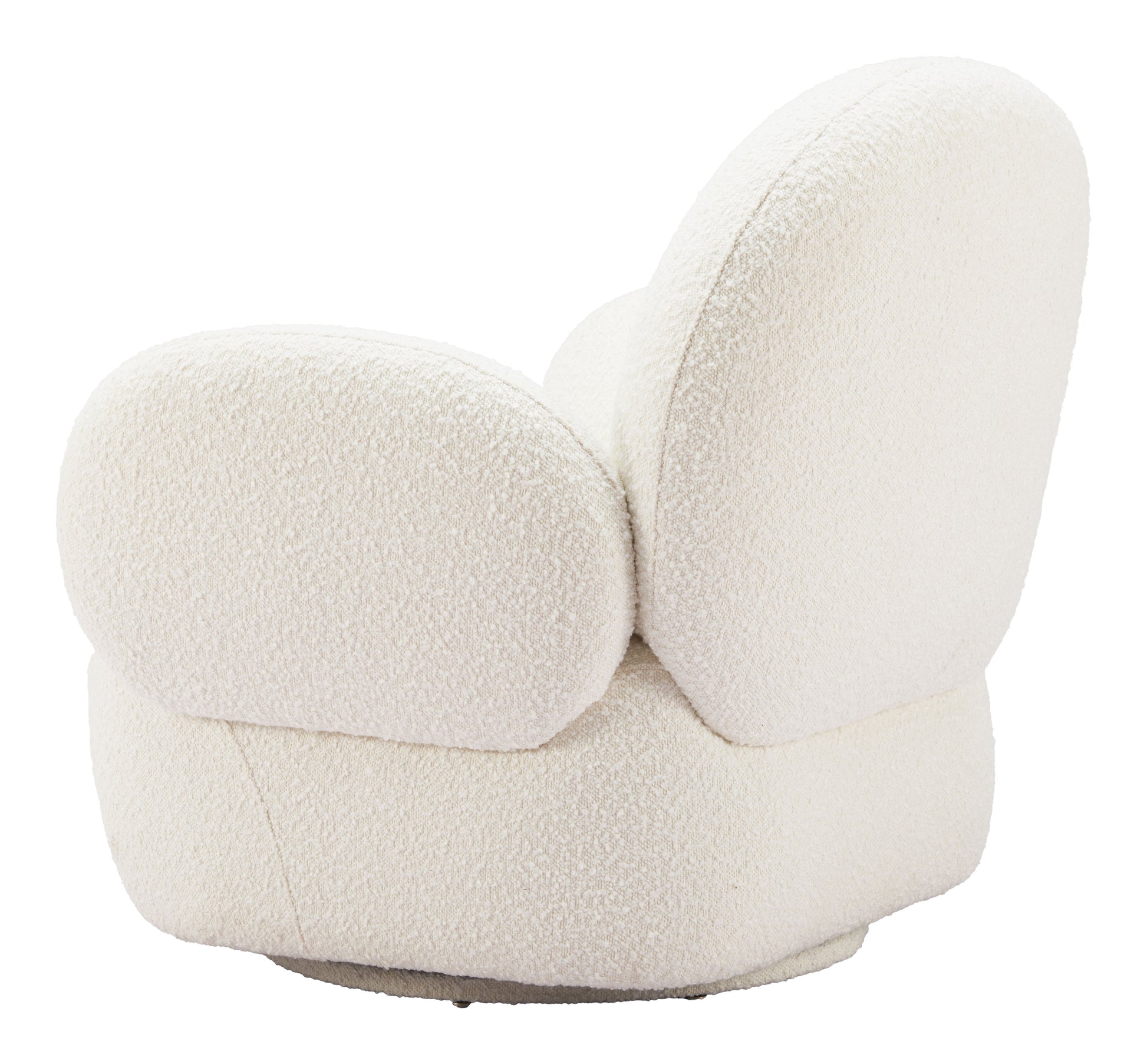 Pilka Swivel Chair White - Disselt Designs