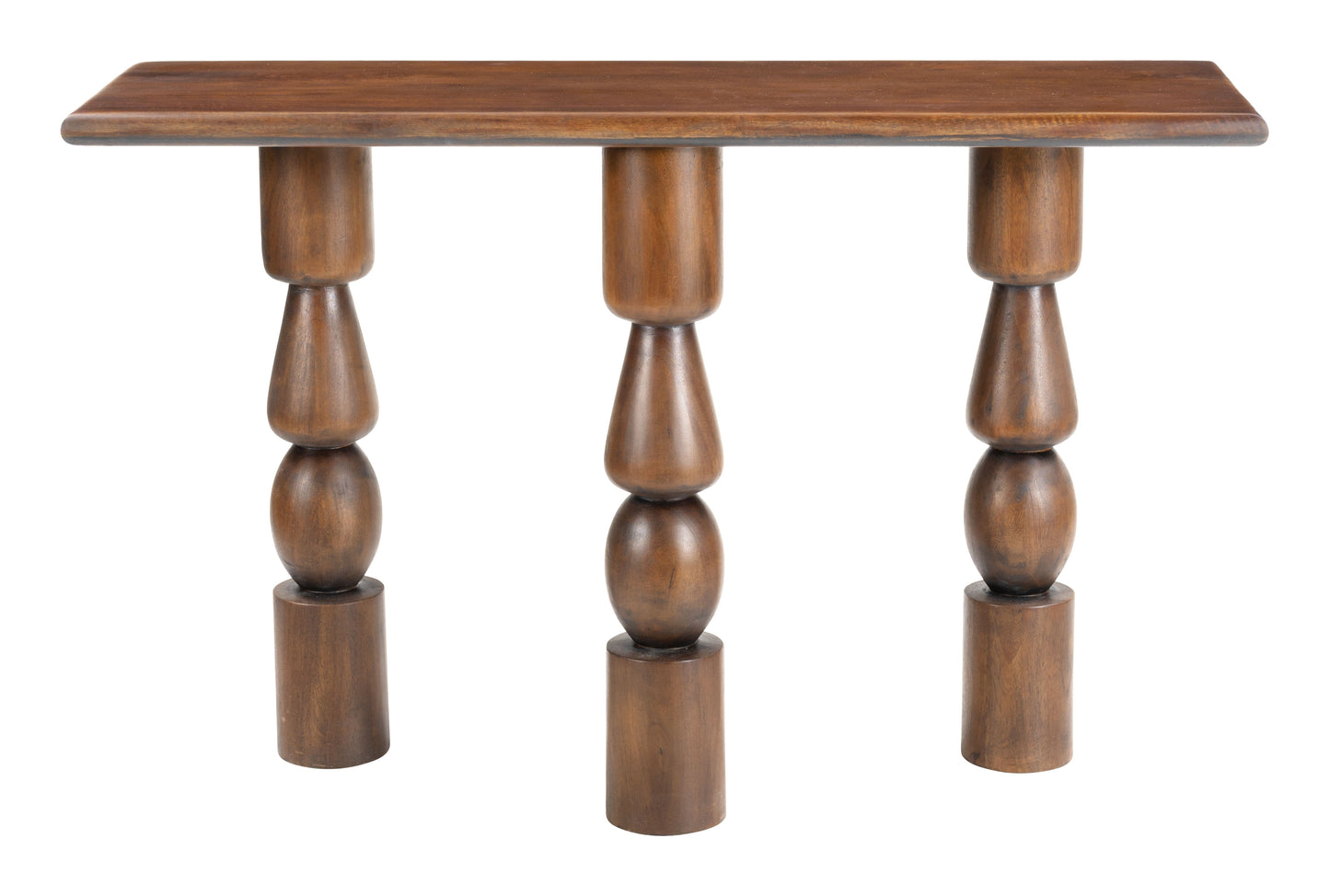 Split Console Table Brown - Disselt Designs