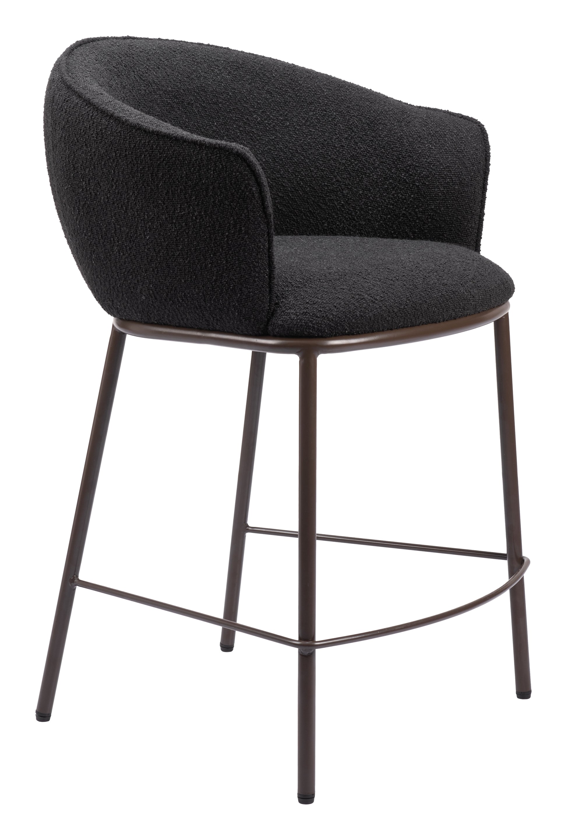 Essen Counter Stool Black & Bronze - Disselt Designs