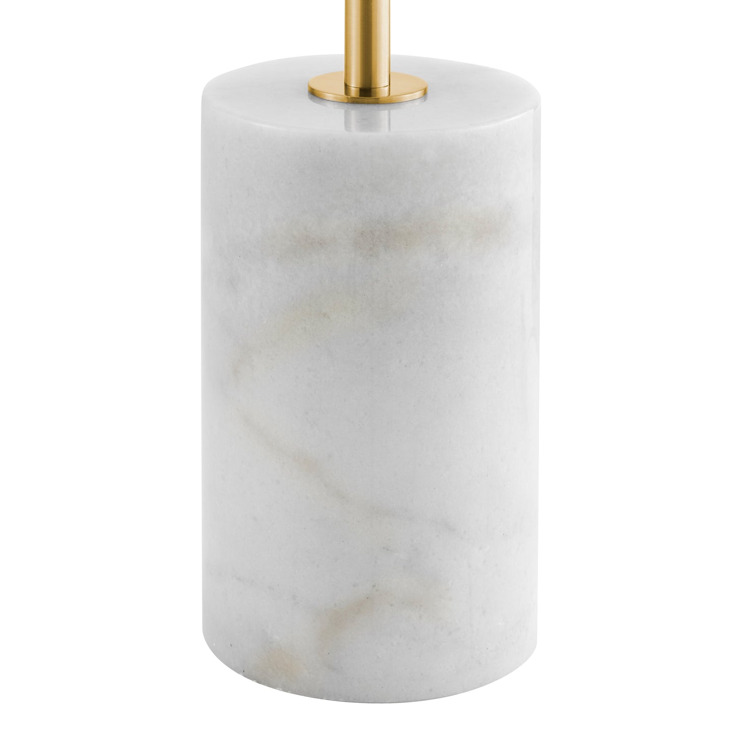 Anechdoche 2 Lights Floor Lamp // Gold and White - Disselt Designs