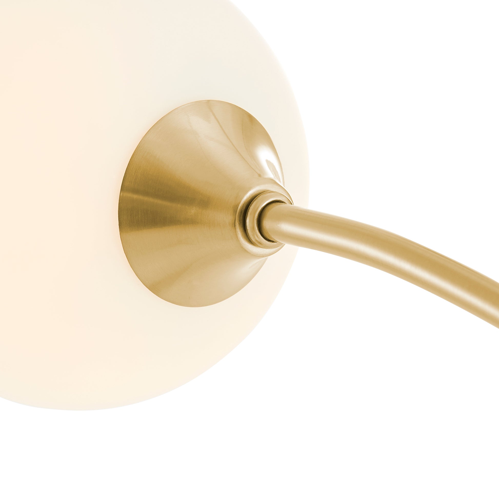 Anechdoche 5 Lights Floor Lamp // Gold and White - Disselt Designs