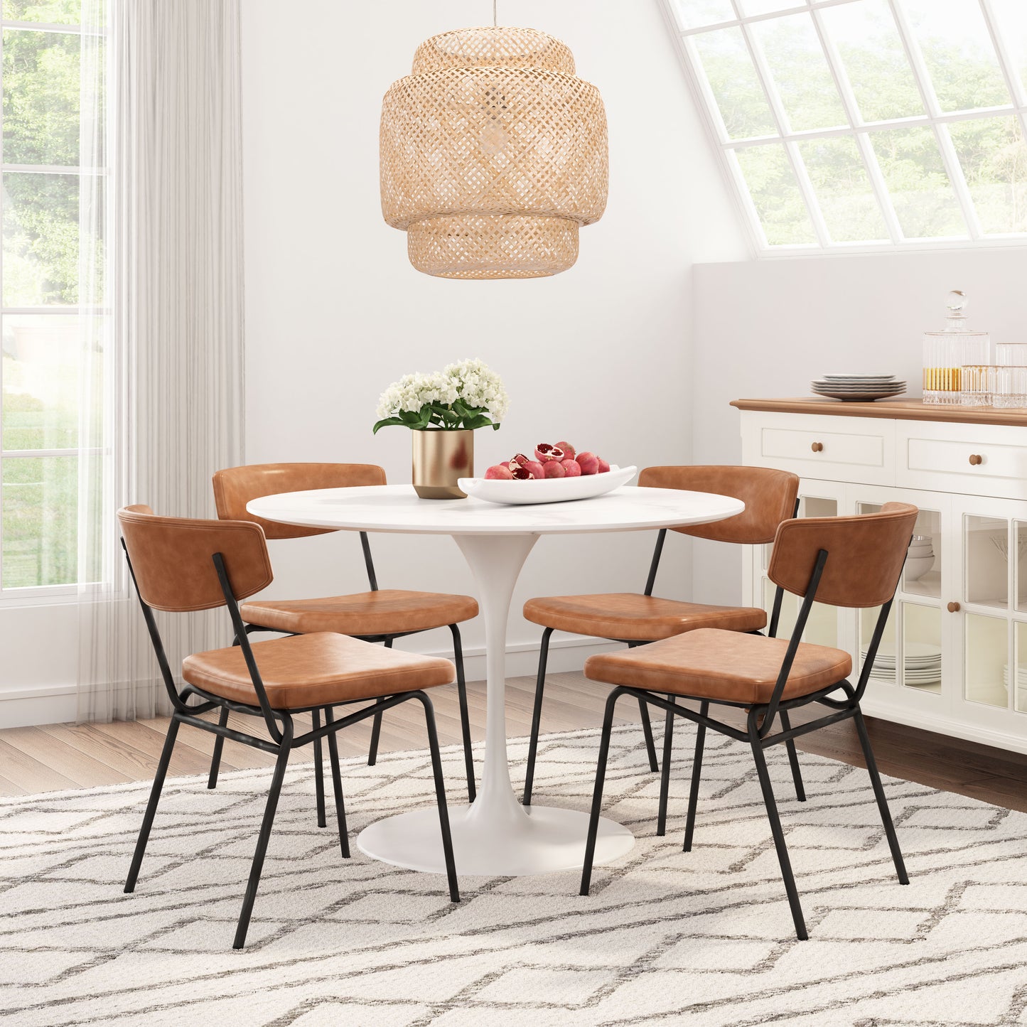 Phoenix Dining Table White - Disselt Designs