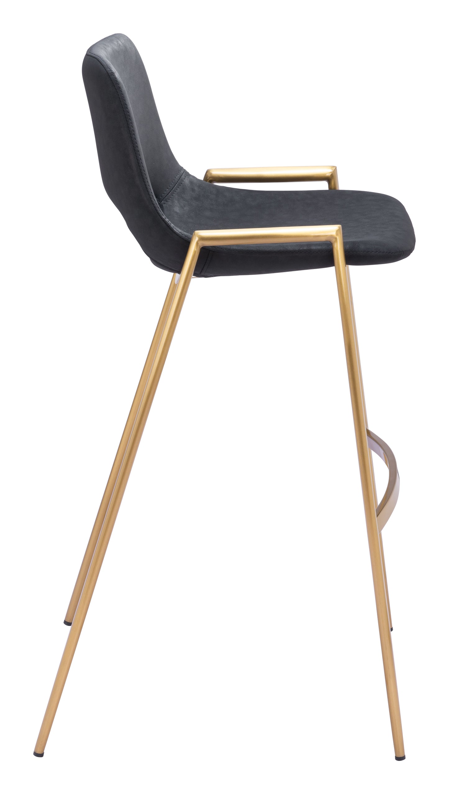 Desi Barstool (Set of 2) Black & Gold - Disselt Designs