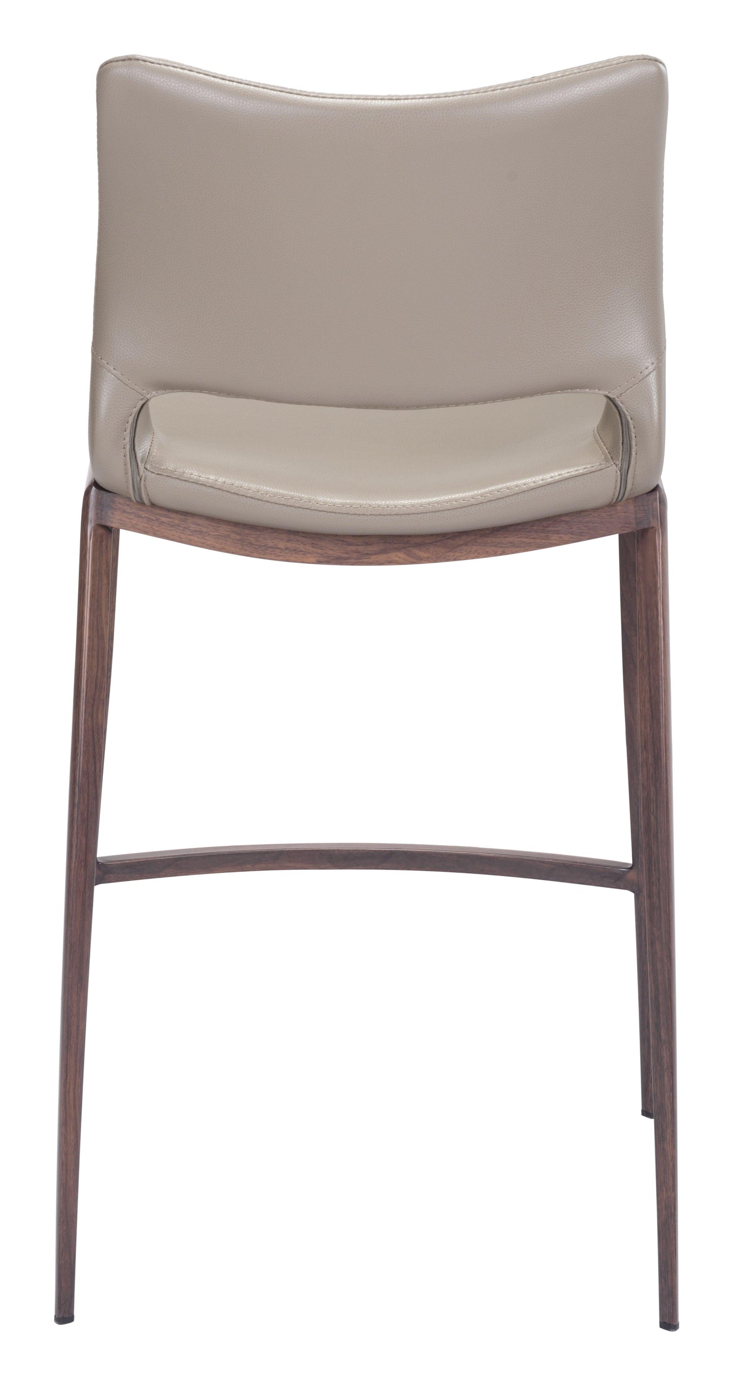 Ace Counter Stool (Set of 2) Brown & Walnut - Disselt Designs