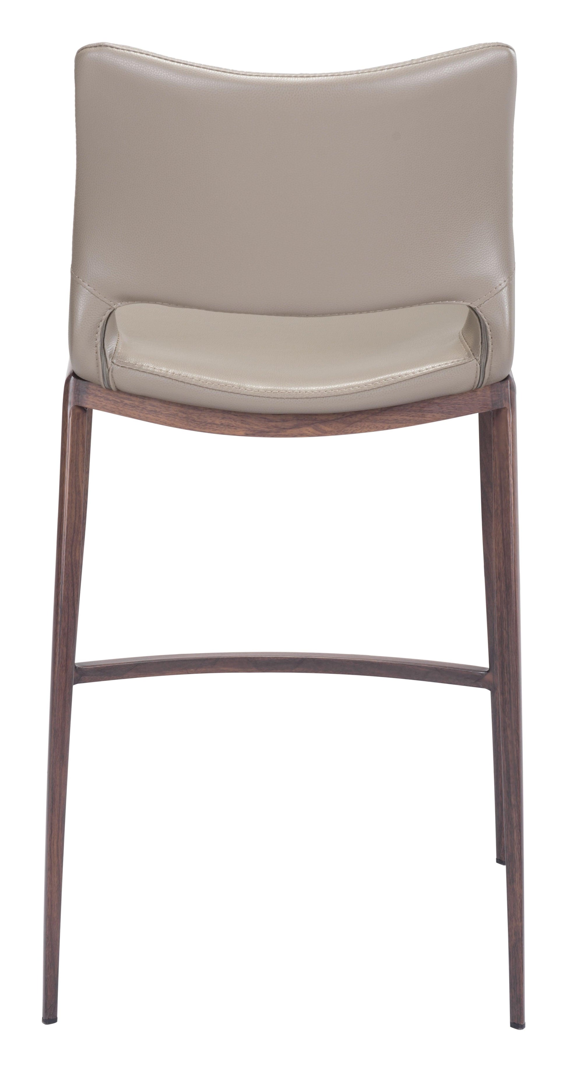 Ace Counter Stool (Set of 2) Brown & Walnut - Disselt Designs