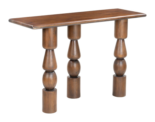 Split Console Table Brown - Disselt Designs