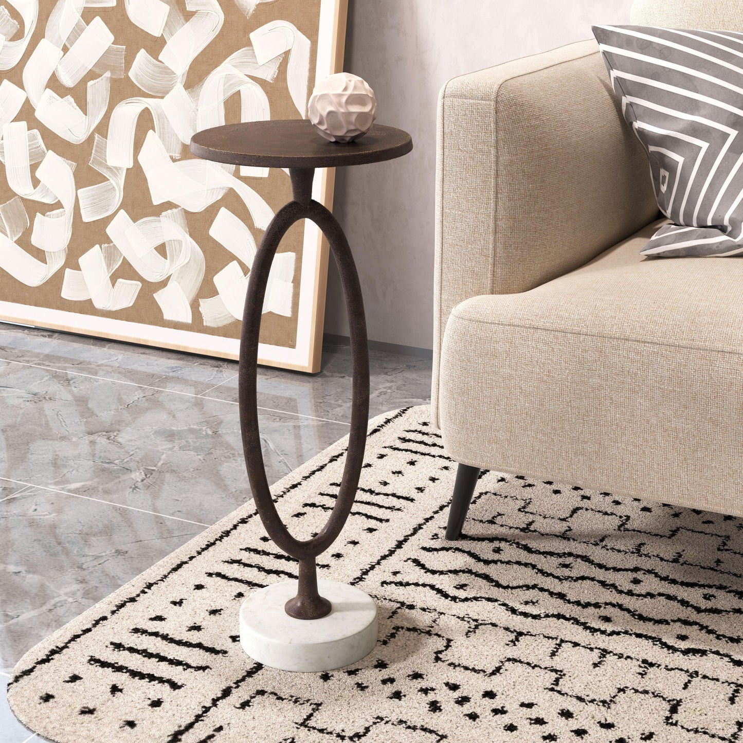 Bonita Accent Table Bronze - Disselt Designs