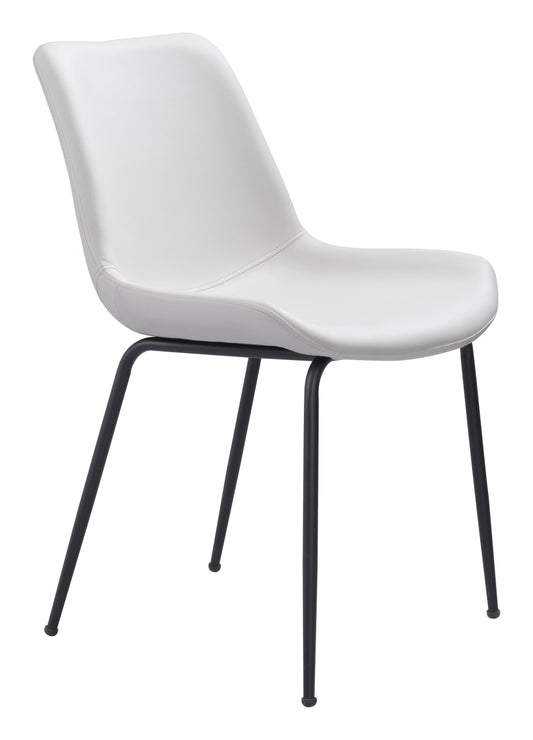 Byron Dining Chair (Set of 2) White - Disselt Designs
