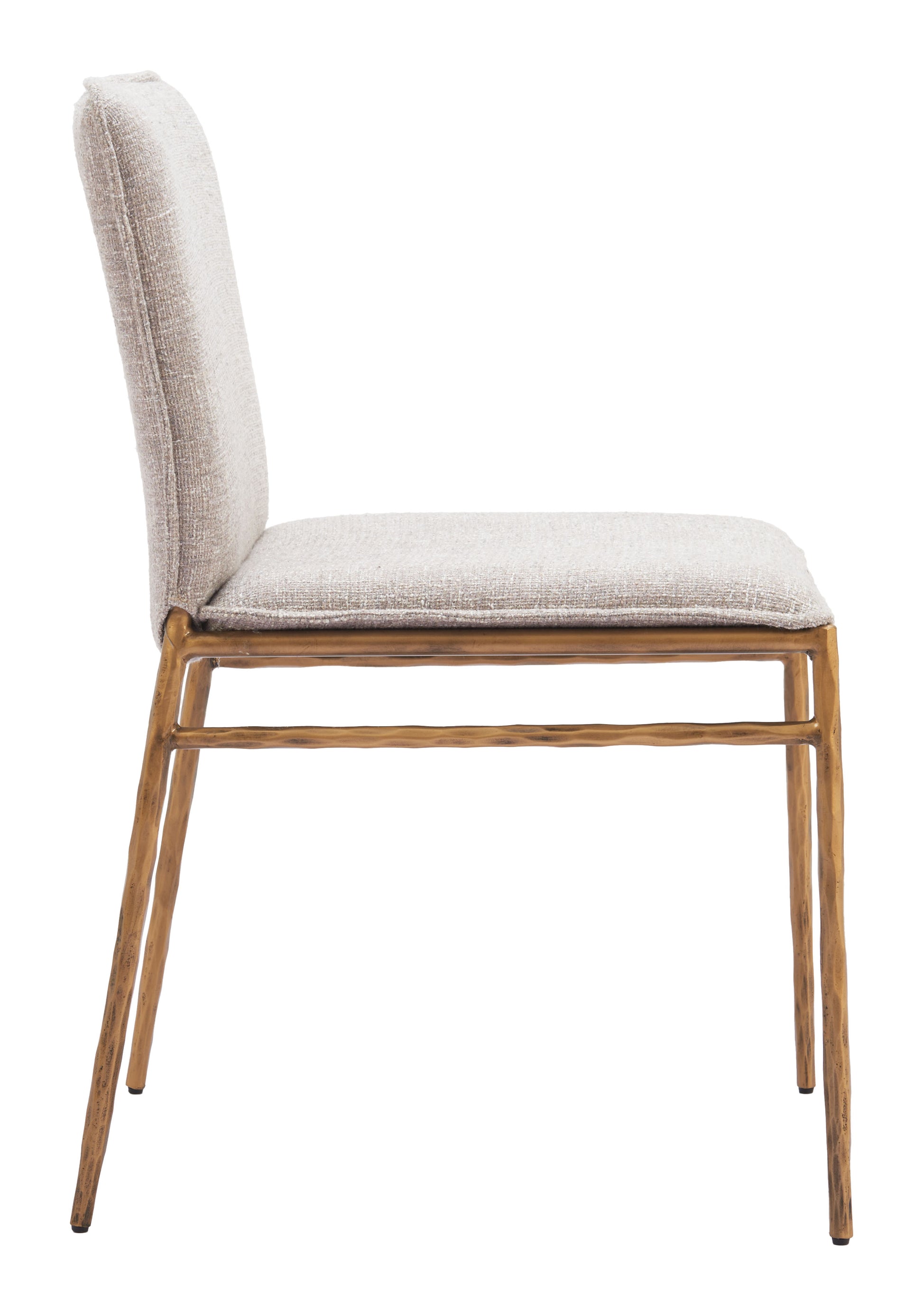 Nordvest Dining Chair Beige & Gold - Disselt Designs