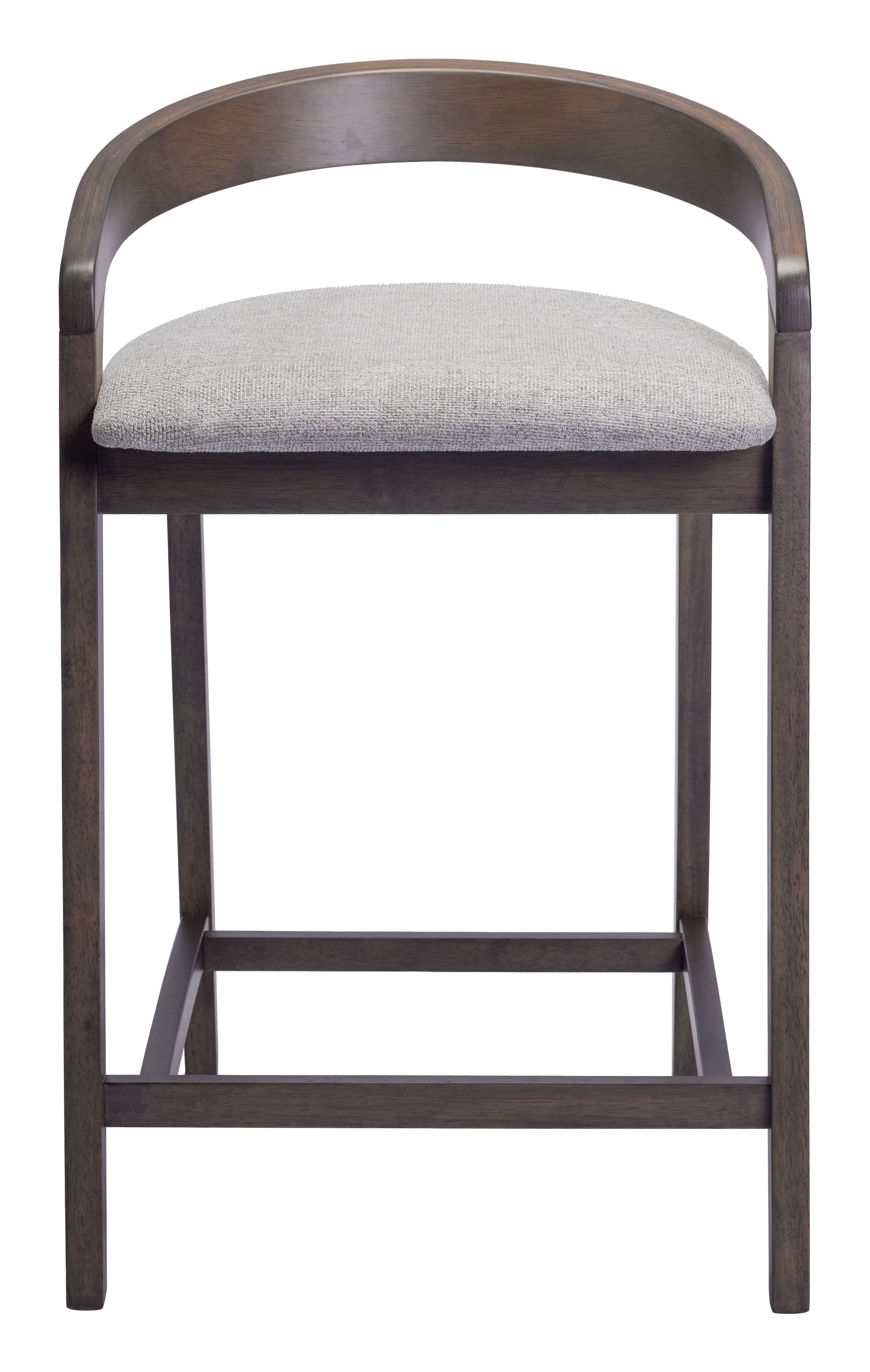 Troy Counter Stool (Set of 2) Dove Gray & Espresso - Disselt Designs