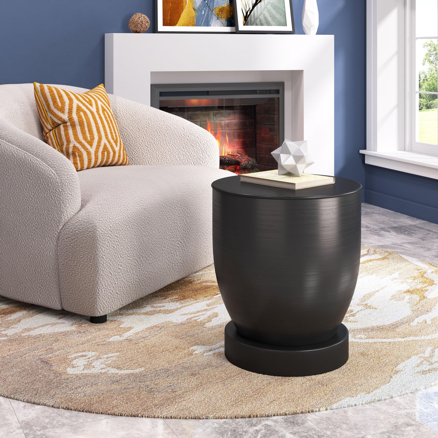 Baku Side Table Black - Disselt Designs