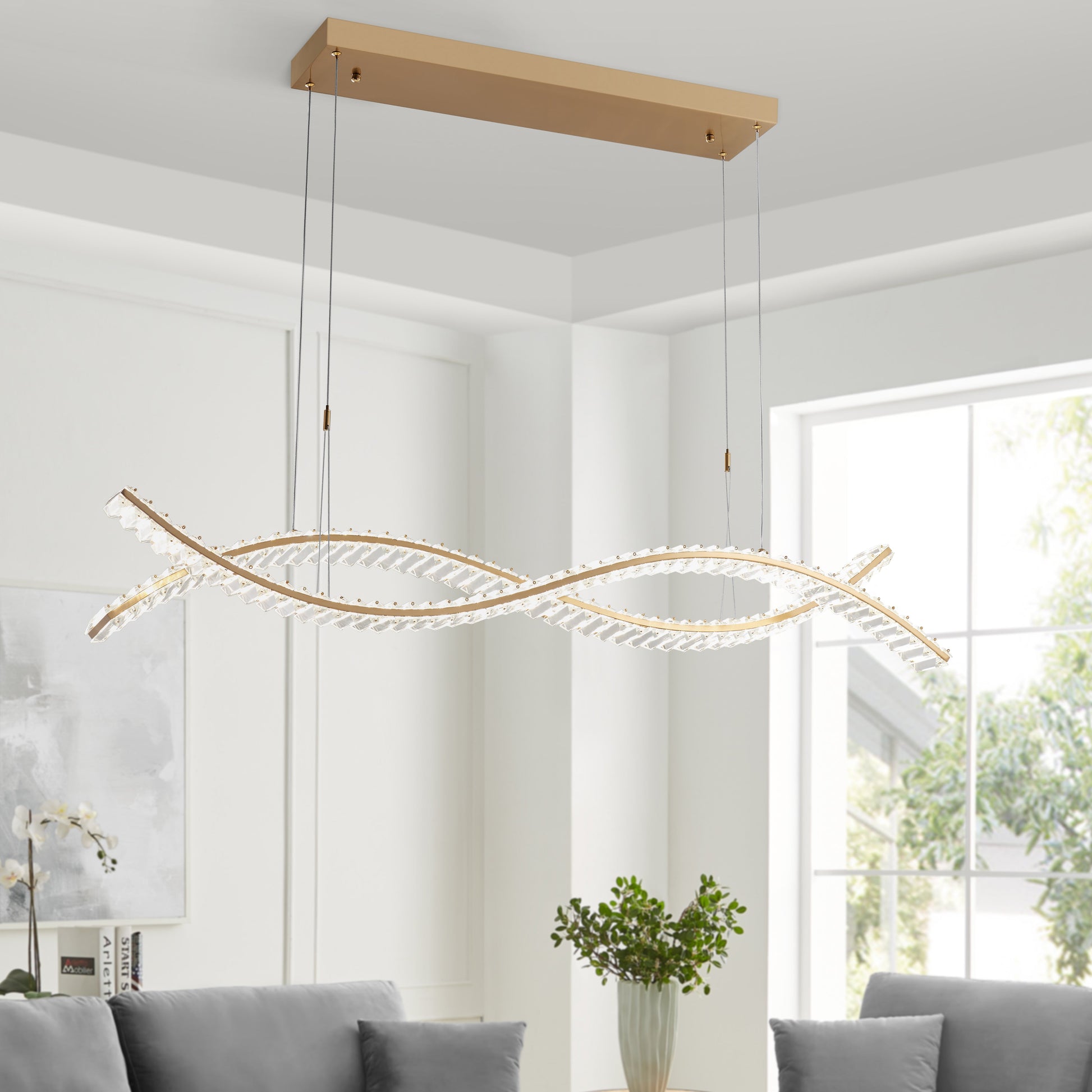 Charlotte Chandelier // Brushed Gold - Disselt Designs