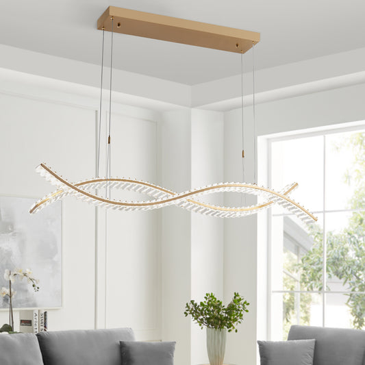 Charlotte Chandelier // Brushed Gold - Disselt Designs