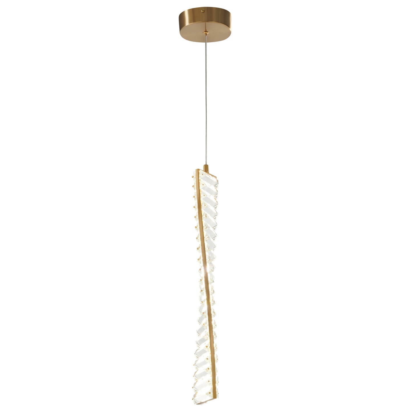 Efell LED Pendant // Brushed Gold - Disselt Designs