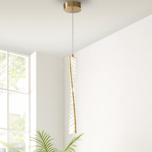 Efell LED Pendant // Brushed Gold - Disselt Designs