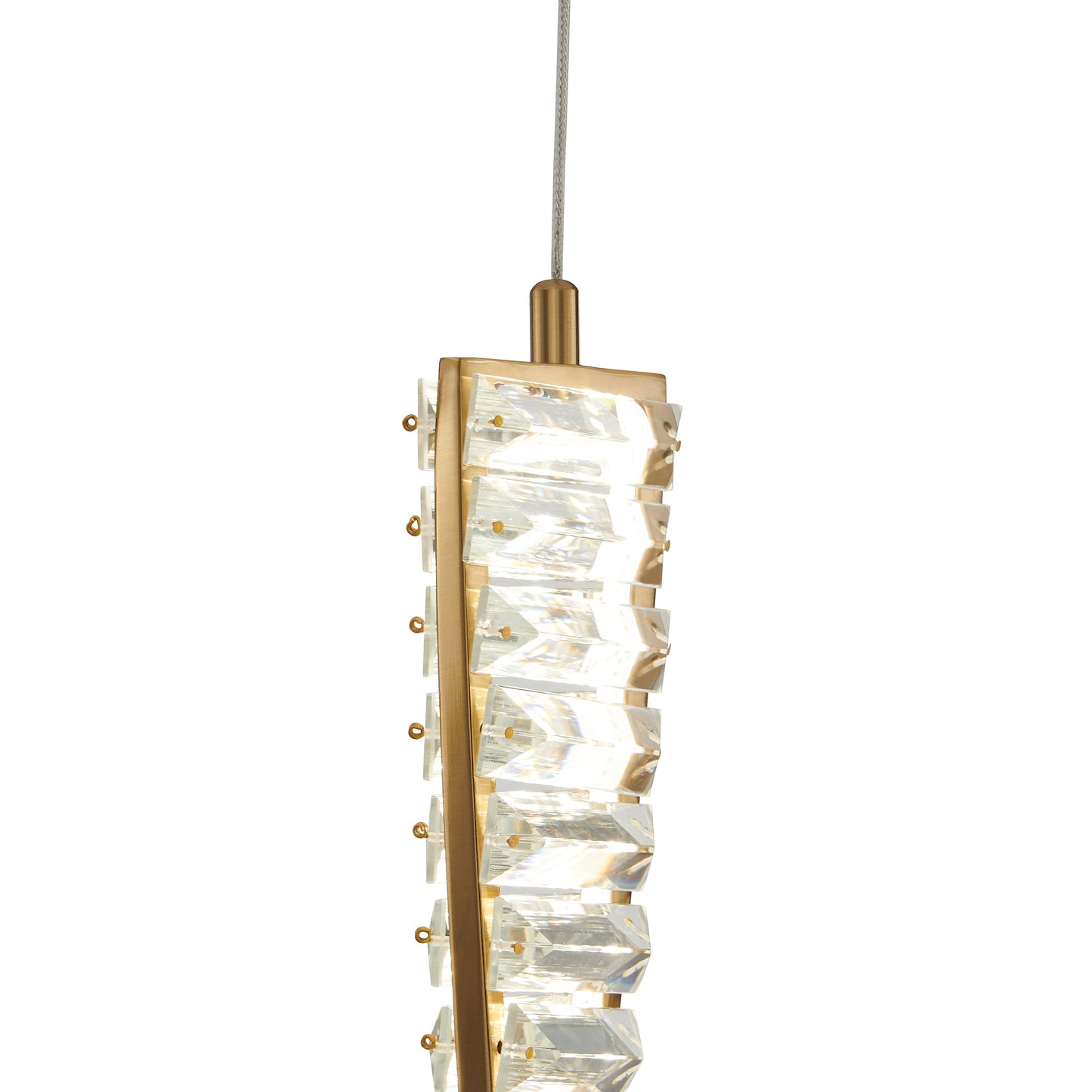 Efell LED Pendant // Brushed Gold - Disselt Designs