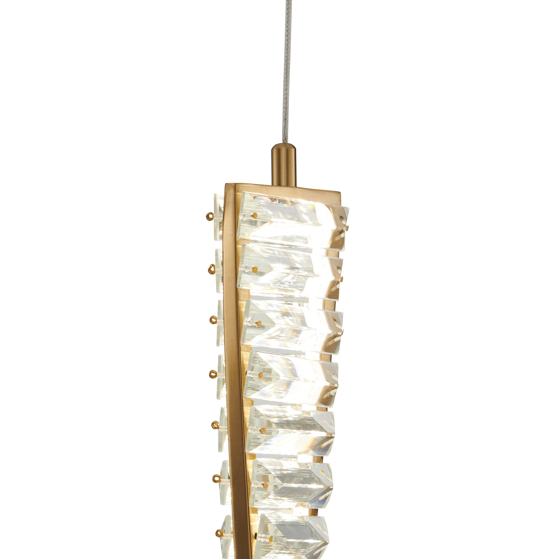 Efell LED Pendant // Brushed Gold - Disselt Designs